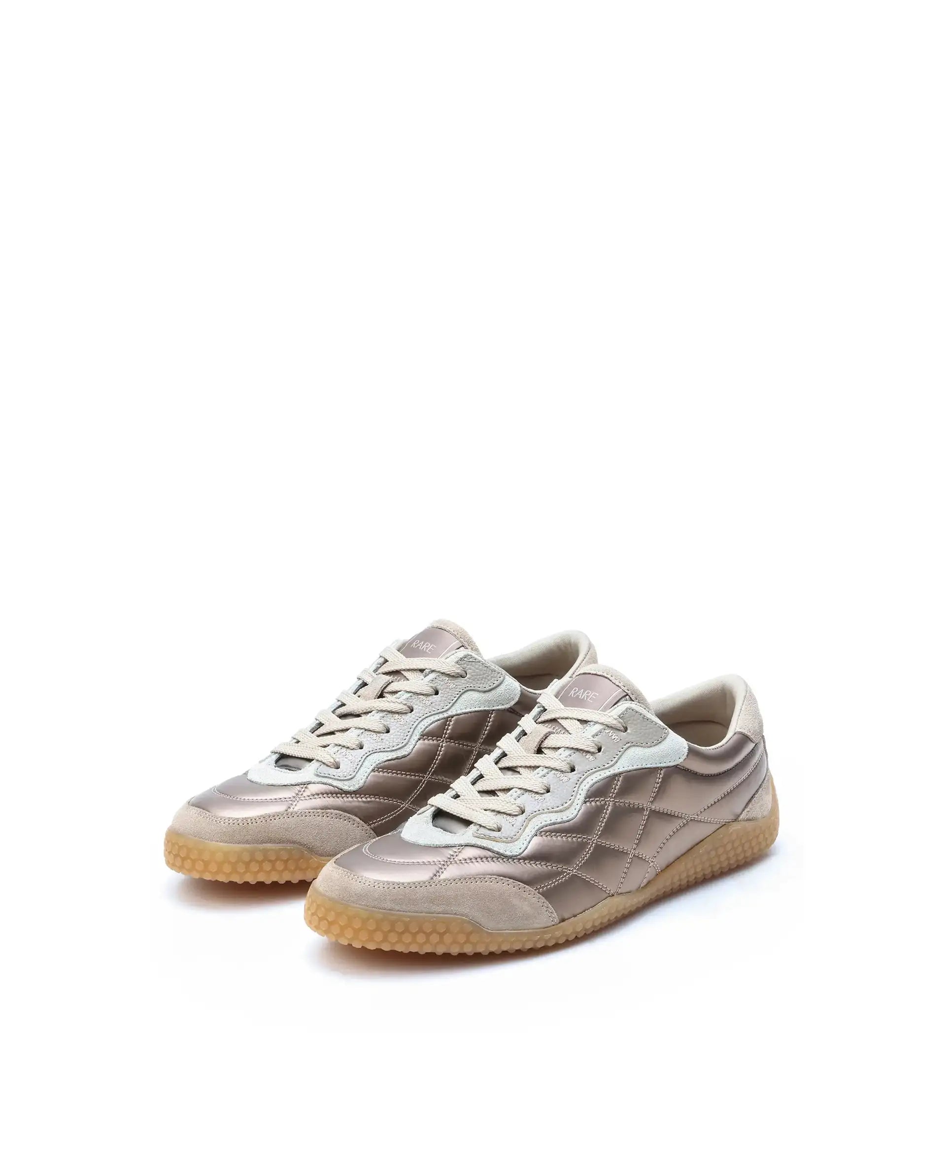 Rare Rabbit Men's Temo Brass Parachute Lace-Up Closure Sneaker