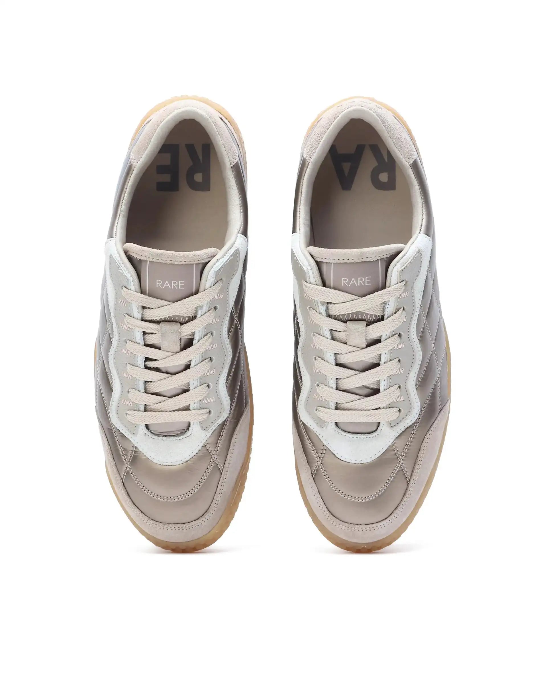 Rare Rabbit Men's Temo Brass Parachute Lace-Up Closure Sneaker