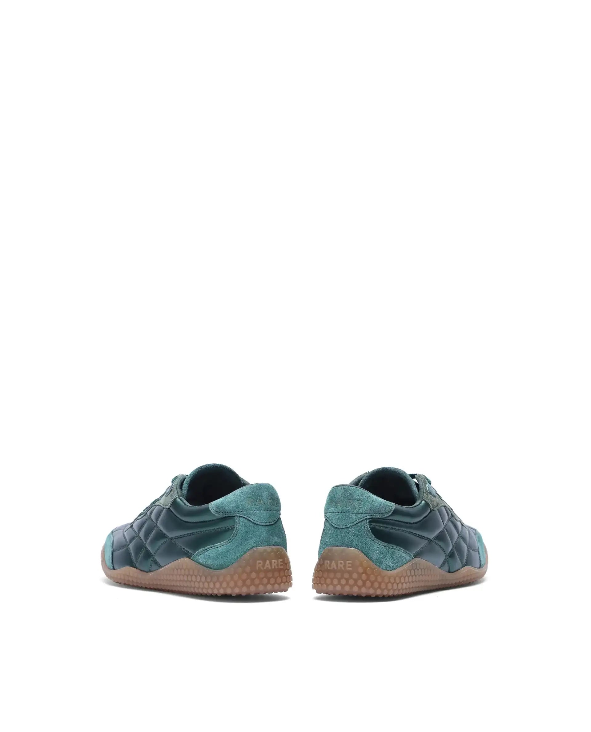 Rare Rabbit Men's Temo Green Parachute Lace-Up Closure Sneaker