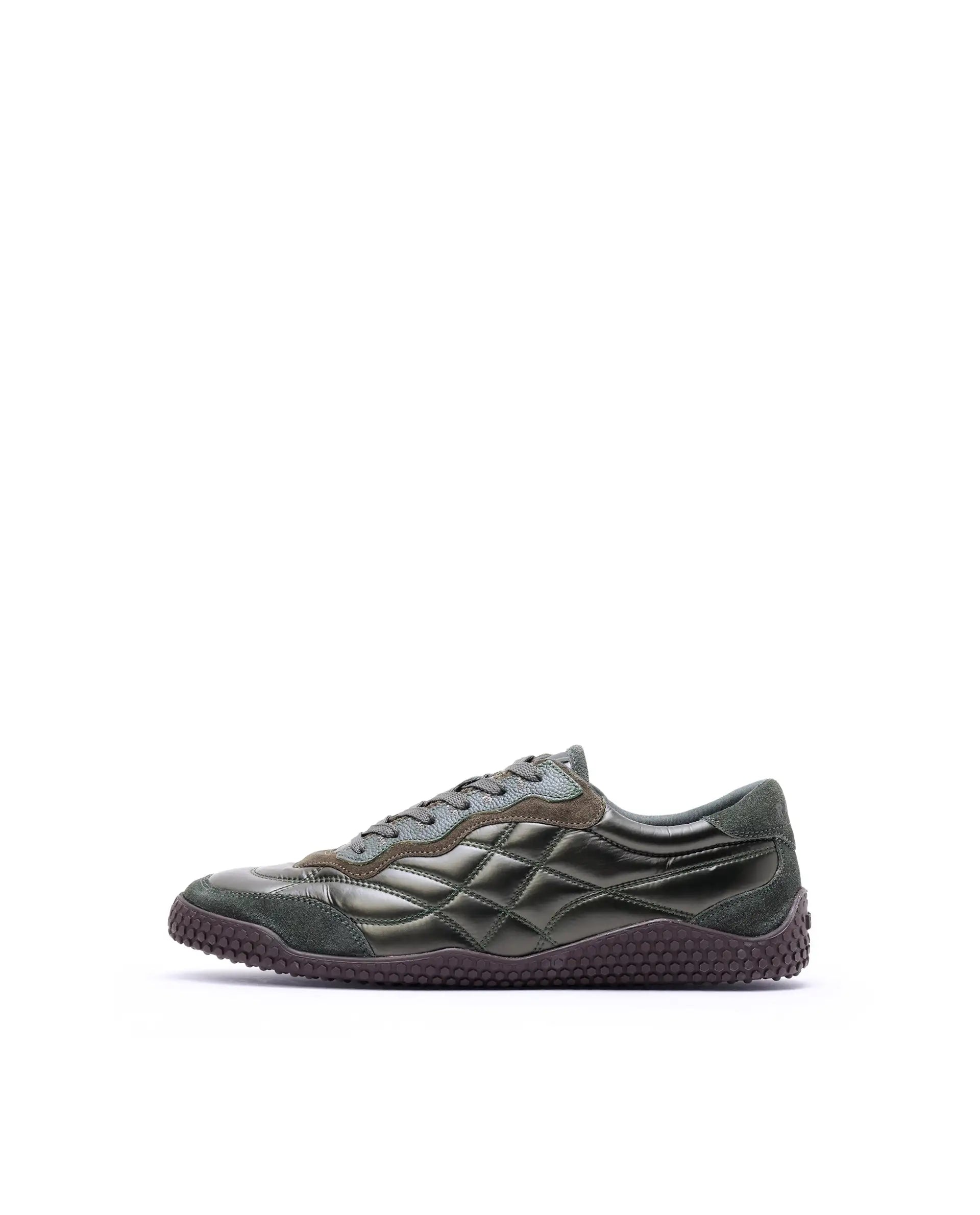 Rare Rabbit Men's Temo Olive Parachute Lace-Up Closure Sneaker