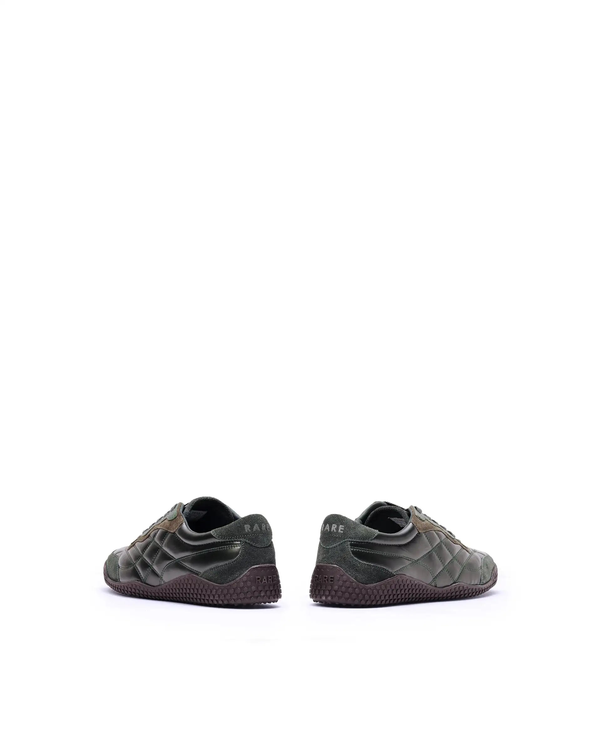Rare Rabbit Men's Temo Olive Parachute Lace-Up Closure Sneaker