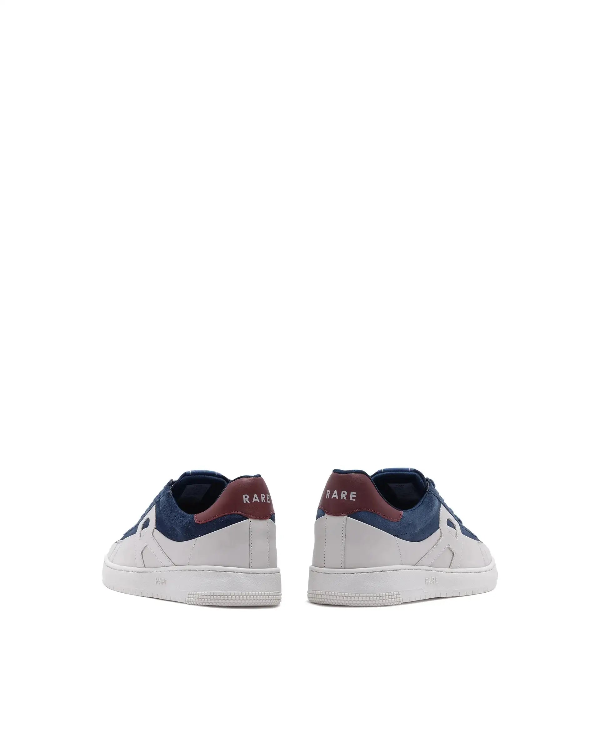 Rare Rabbit Men Terra Blue Genuine Leather And Suede Upper Low-Top Multi Color Lace-Up Shoes