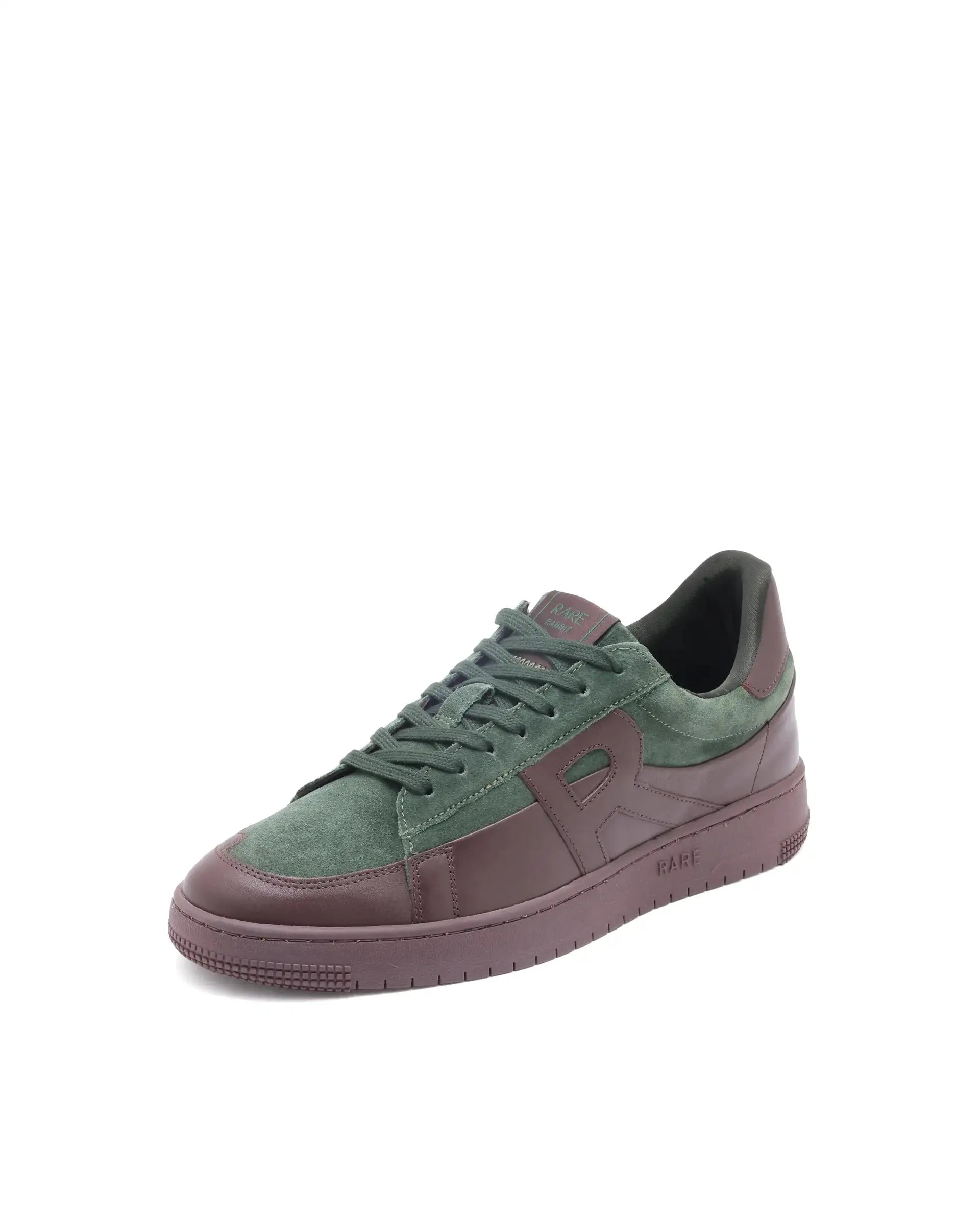 Rare Rabbit Men Terra Brown Genuine Leather And Suede Upper Low-Top Multi Color Lace-Up Shoes