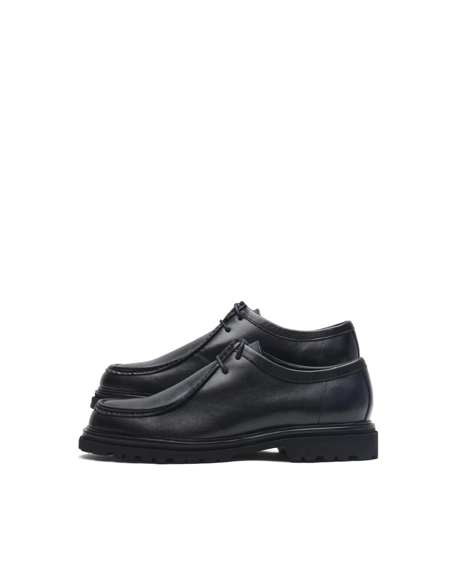 Rare Rabbit Men Torhill Black Lace-Up Shoe
