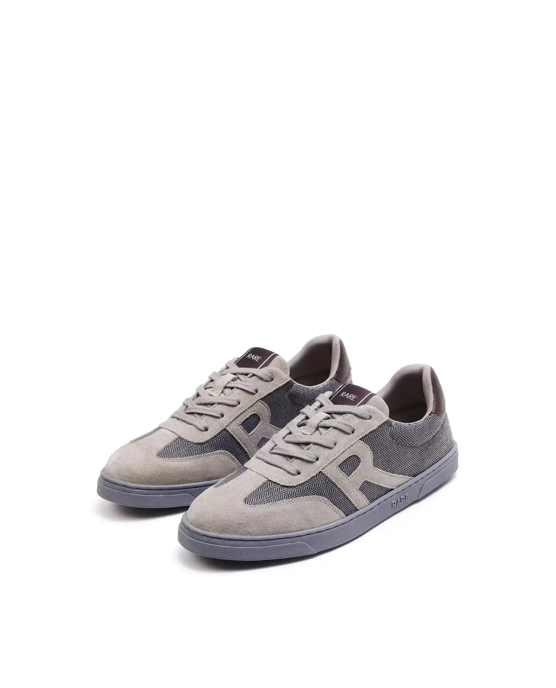 Rare Rabbit Men's Tote Grey Suede Leather Sneaker