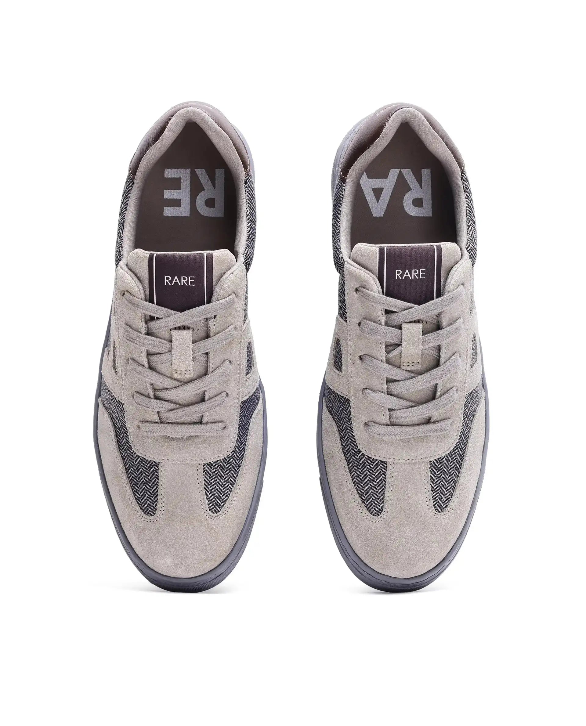 Rare Rabbit Men's Tote Grey Suede Leather Sneaker