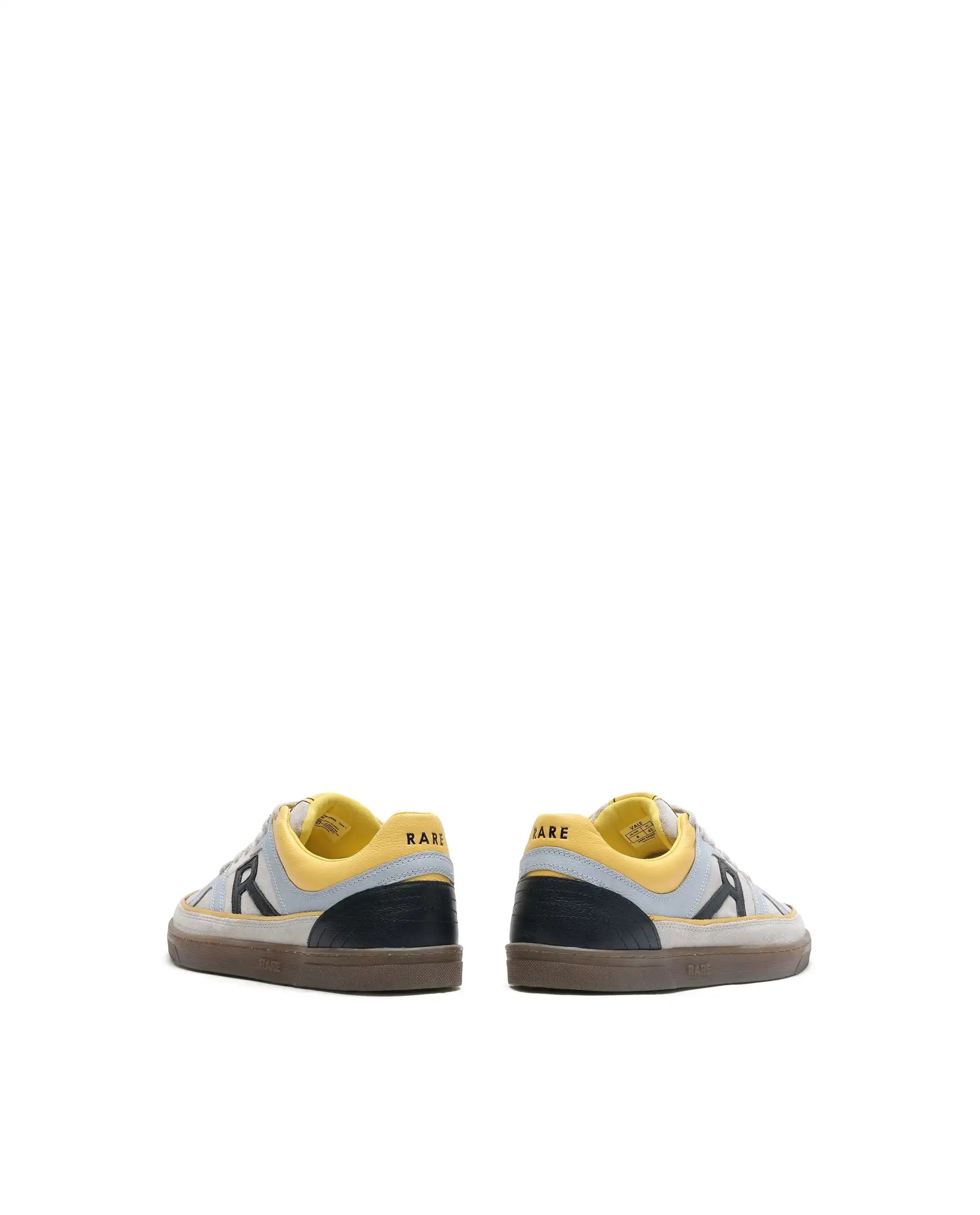 Rare Rabbit Men's Vale Grey Leather Lace-Up Closure Sneaker