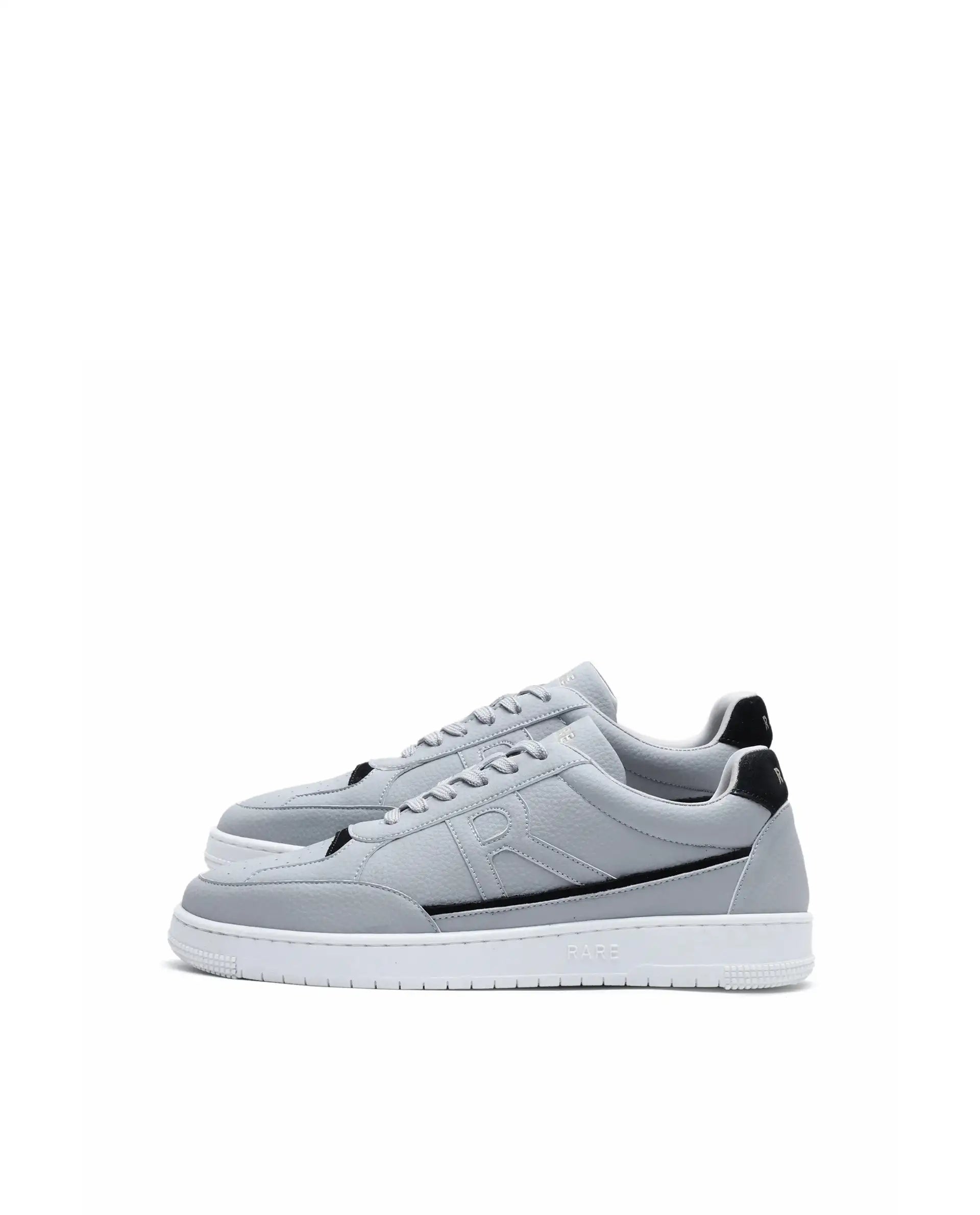 Rare Rabbit Men's Volgo Grey Micro Leather Sneaker