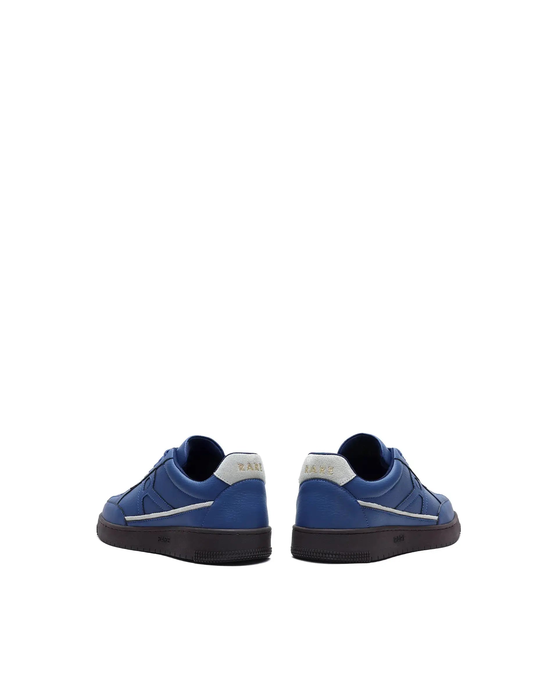 Rare Rabbit Men's Volgo Navy Micro Leather Sneaker