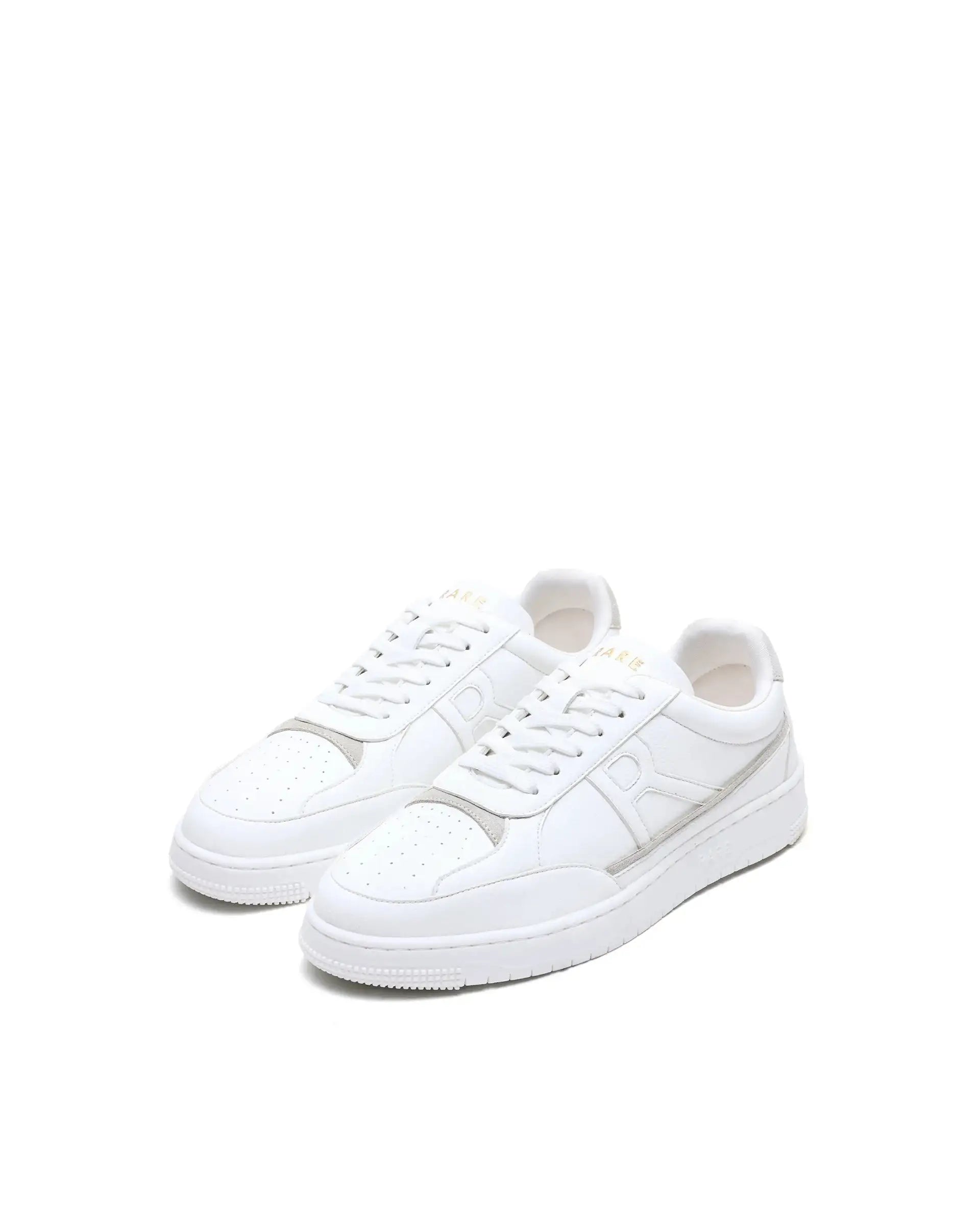 Rare Rabbit Men's Volgo White Micro Leather Sneaker