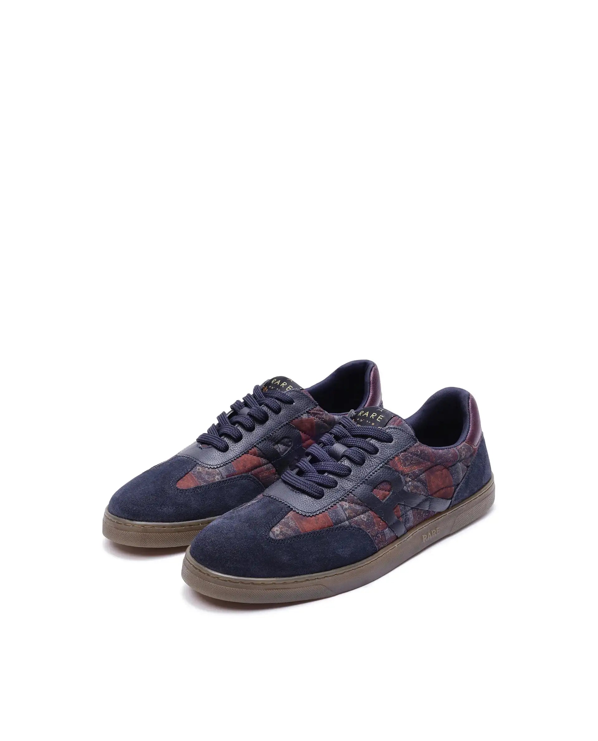 Rare Rabbit Men Yarn Dark Blue Leather Lace-Up Closure Shoes