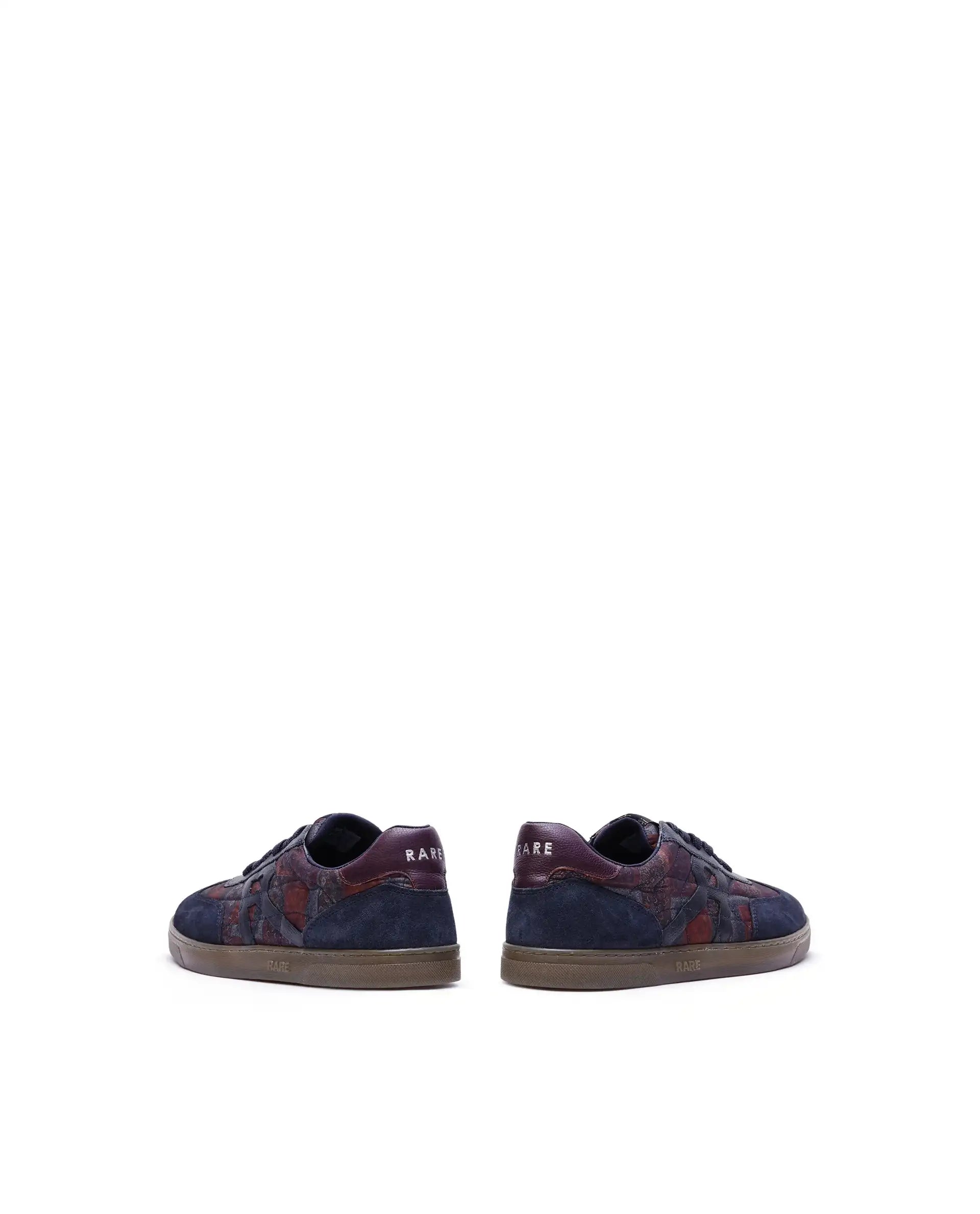Rare Rabbit Men Yarn Dark Blue Leather Lace-Up Closure Shoes