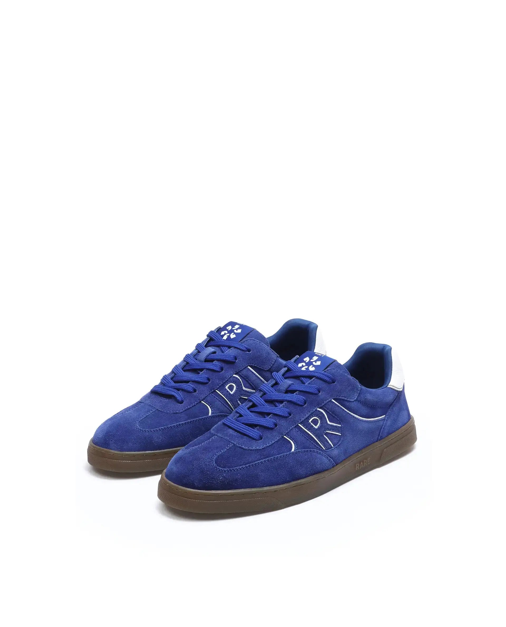 Rare Rabbit Men Zenith Blue Leather Lace-Up Closure Shoes