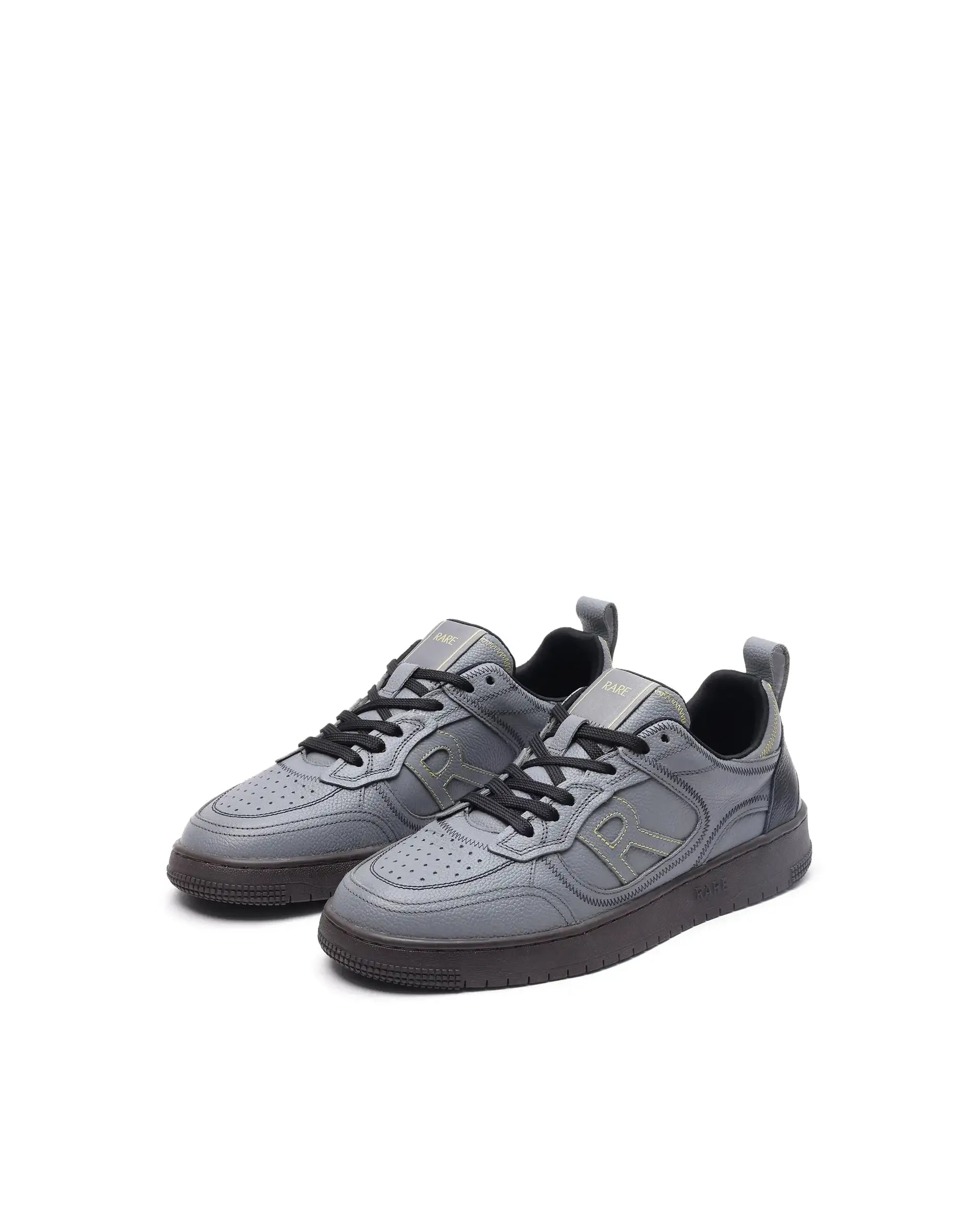 Rare Rabbit Men Zion Grey Lace-Up Closure Sneaker