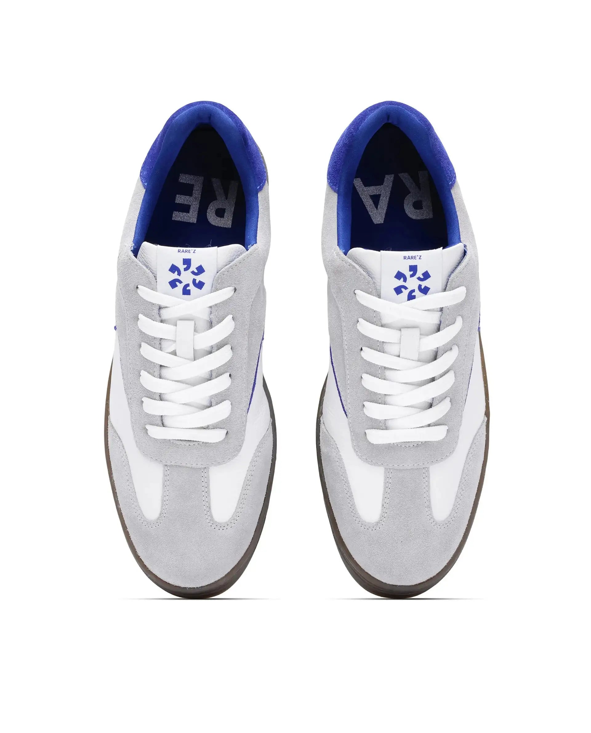 Rare Rabbit Men's Zoop White Leather Lace-Up Closure Sneaker
