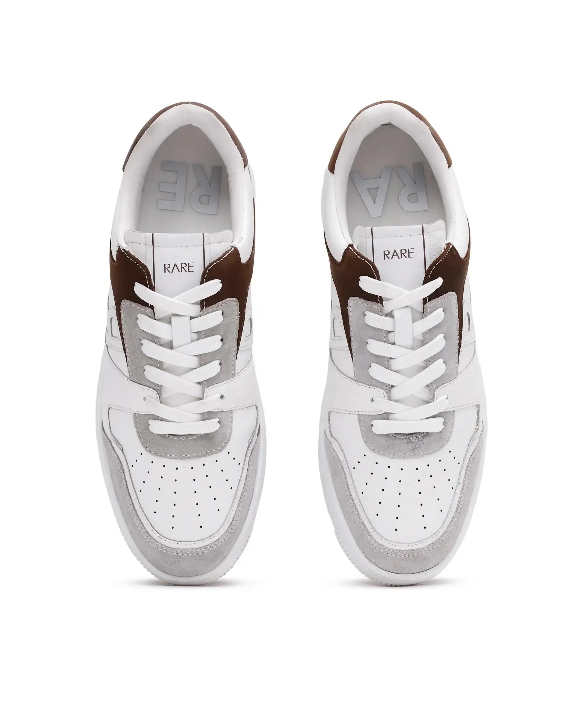 Rare Rabbit Men's Zouk Brown Lace-Up Closure Sneaker