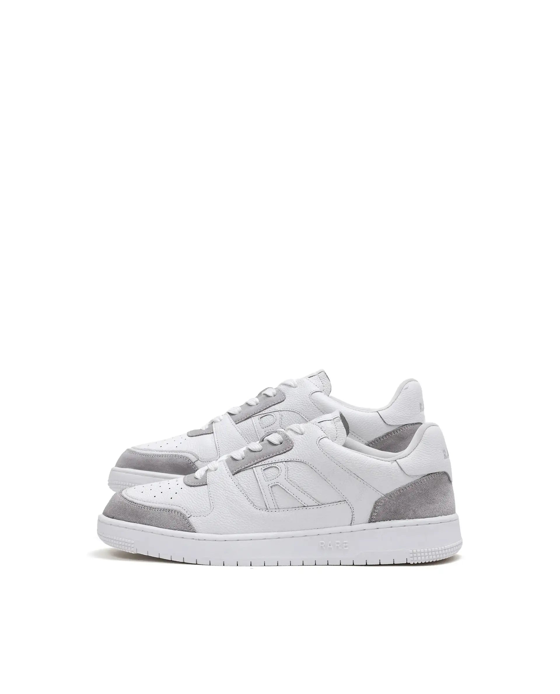 Rare Rabbit Men Zouk White Leather Lace-Up Closure Sneakers
