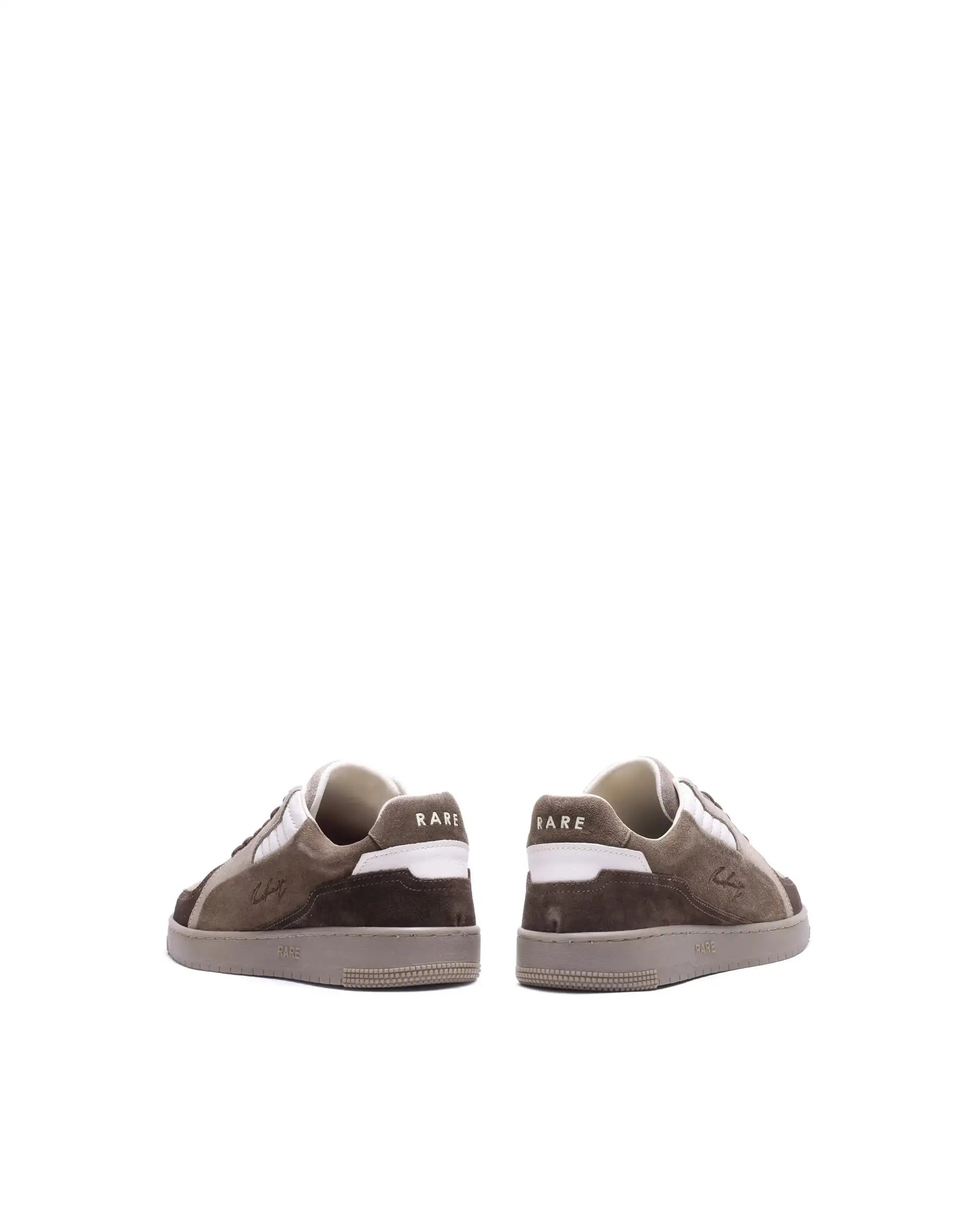 Rare Rabbit Men's Zwag Brown Suede Sneaker