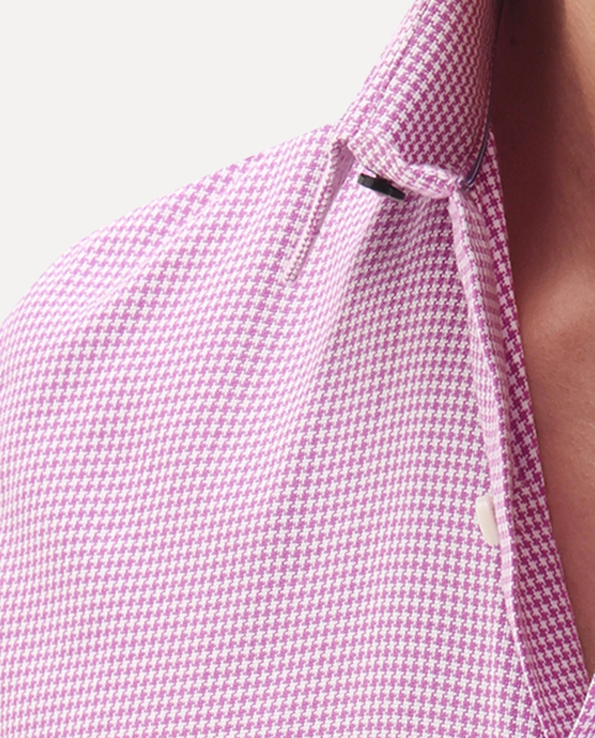 Rare Rabbit Men's Genium Pink Cotton Checked Print Tailored Fit Full Sleeve Collared Shirt
