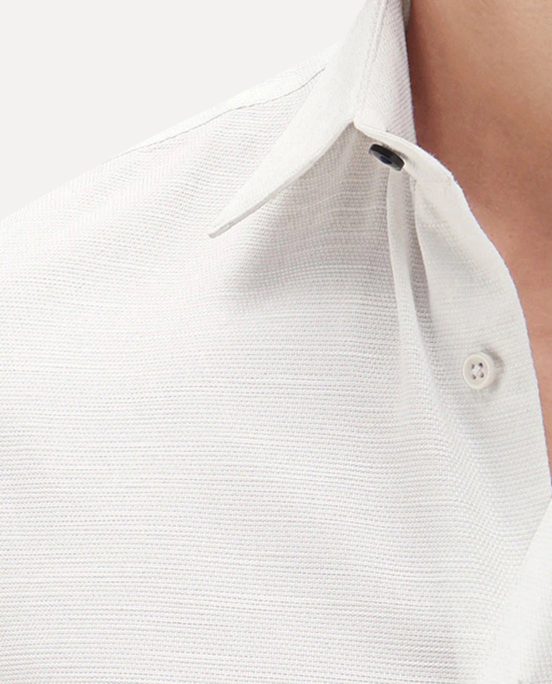 Rare Rabbit Men's Filo White Cotton Full Sleeve Spread Collar Regular Fit Plain Shirt