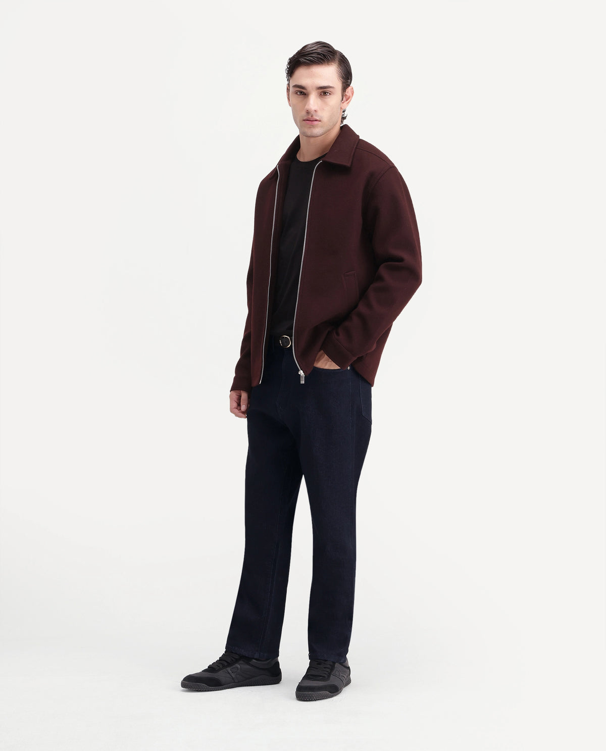 Rare Rabbit Men's Ital Dark Navy Cotton Blend Morris Regular Plain Jeans