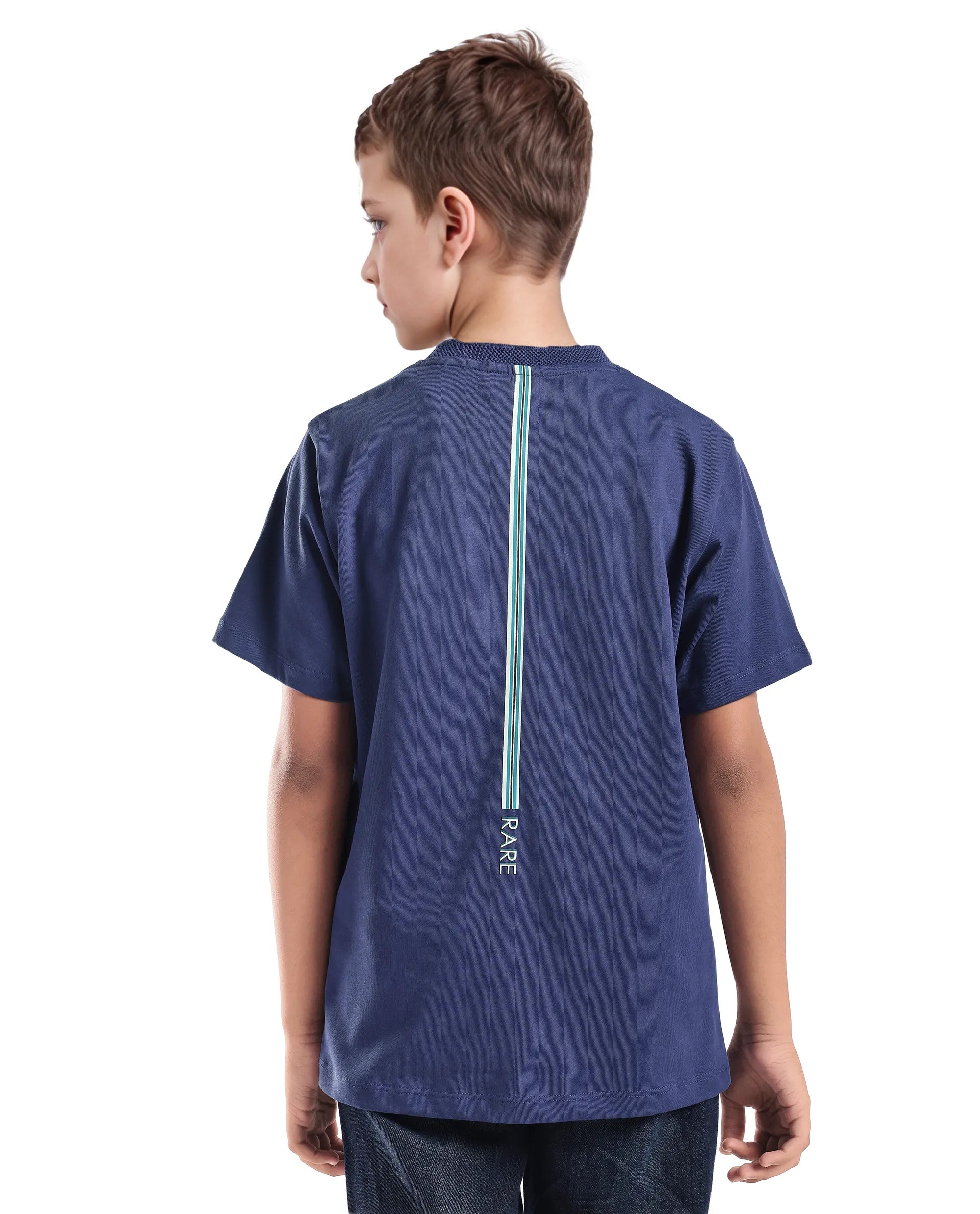Rare Ones Kids Niall Dusky Purple Cotton Pull On Closure Pigment Print Boxy Fit T-Shirt