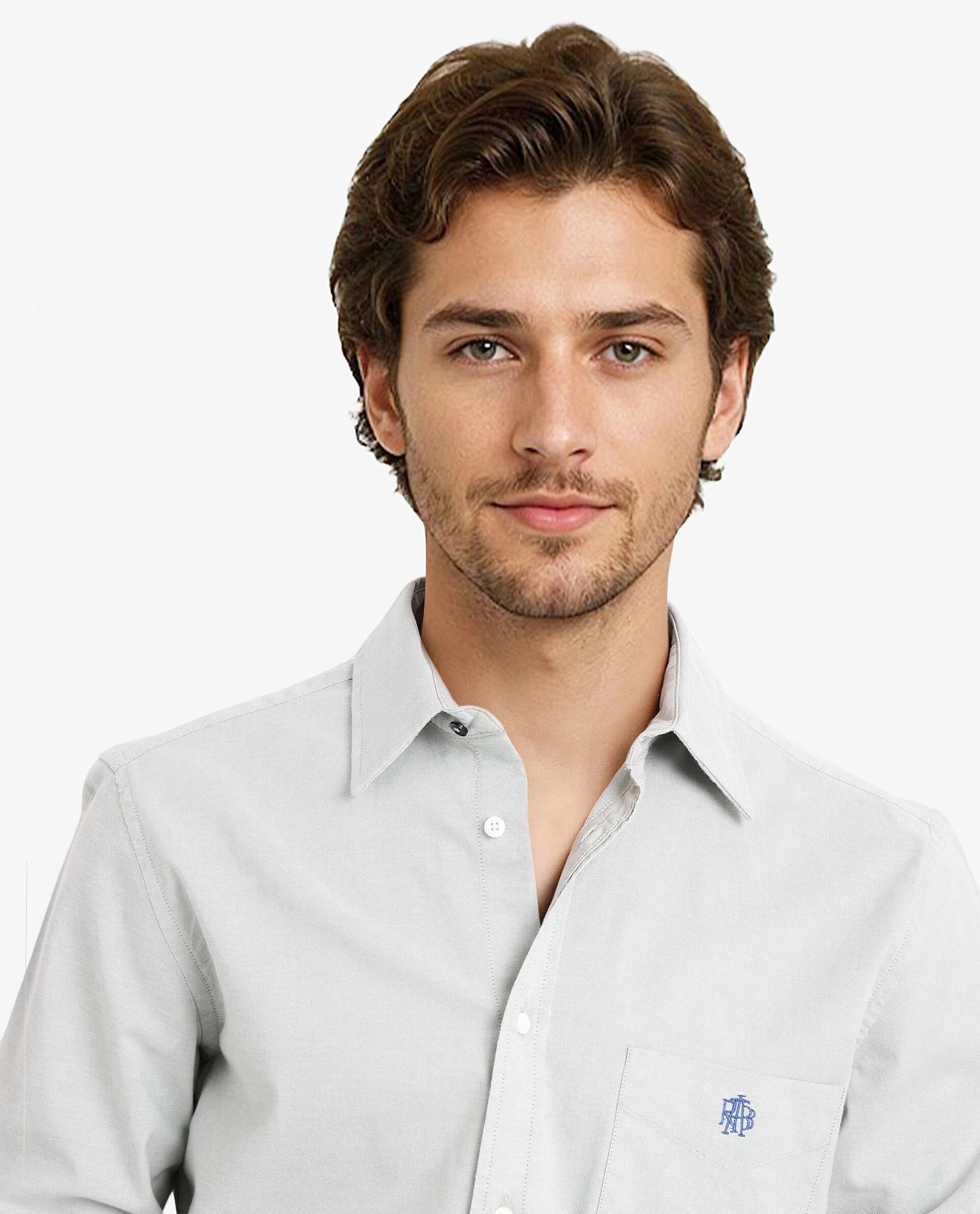 Rare Rabbit Men Oxo Dusky Green Full Sleeve Collared Neck Button Closure Regular Fit Plain Shirt