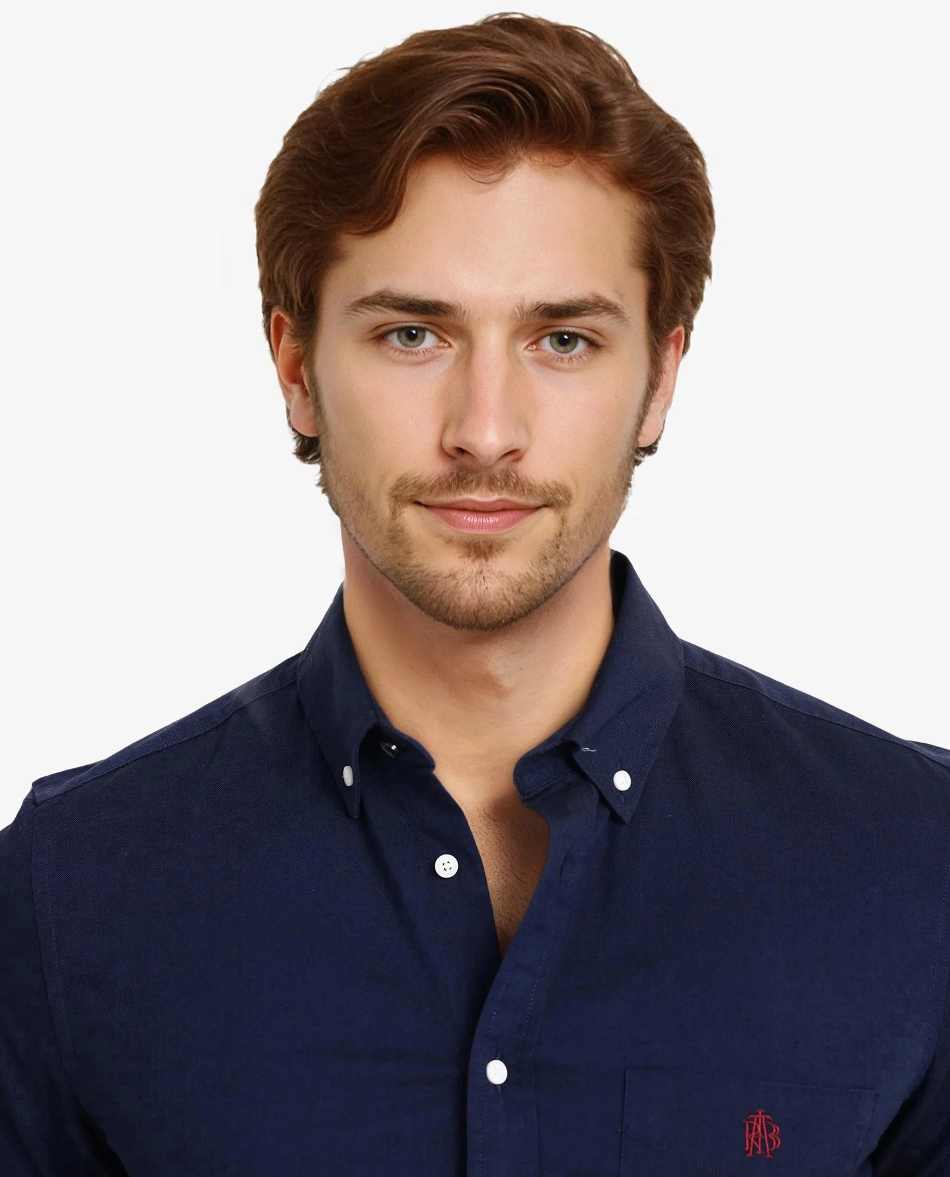 Rare Rabbit Men Oxob Navy Full Sleeve Collared Neck Button Closure Regular Fit Plain Shirt