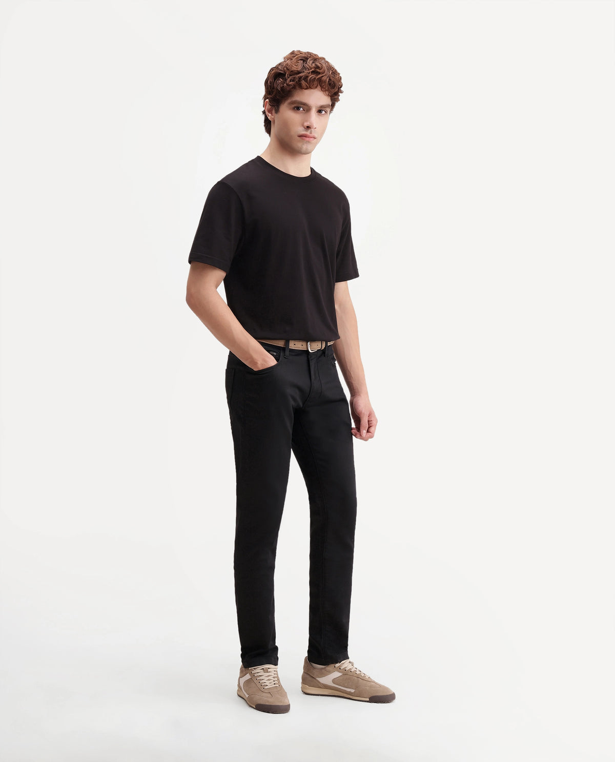 Rare Rabbit Men's Kor B Primary Black Cotton Blend Hawk Slim Plain Jeans