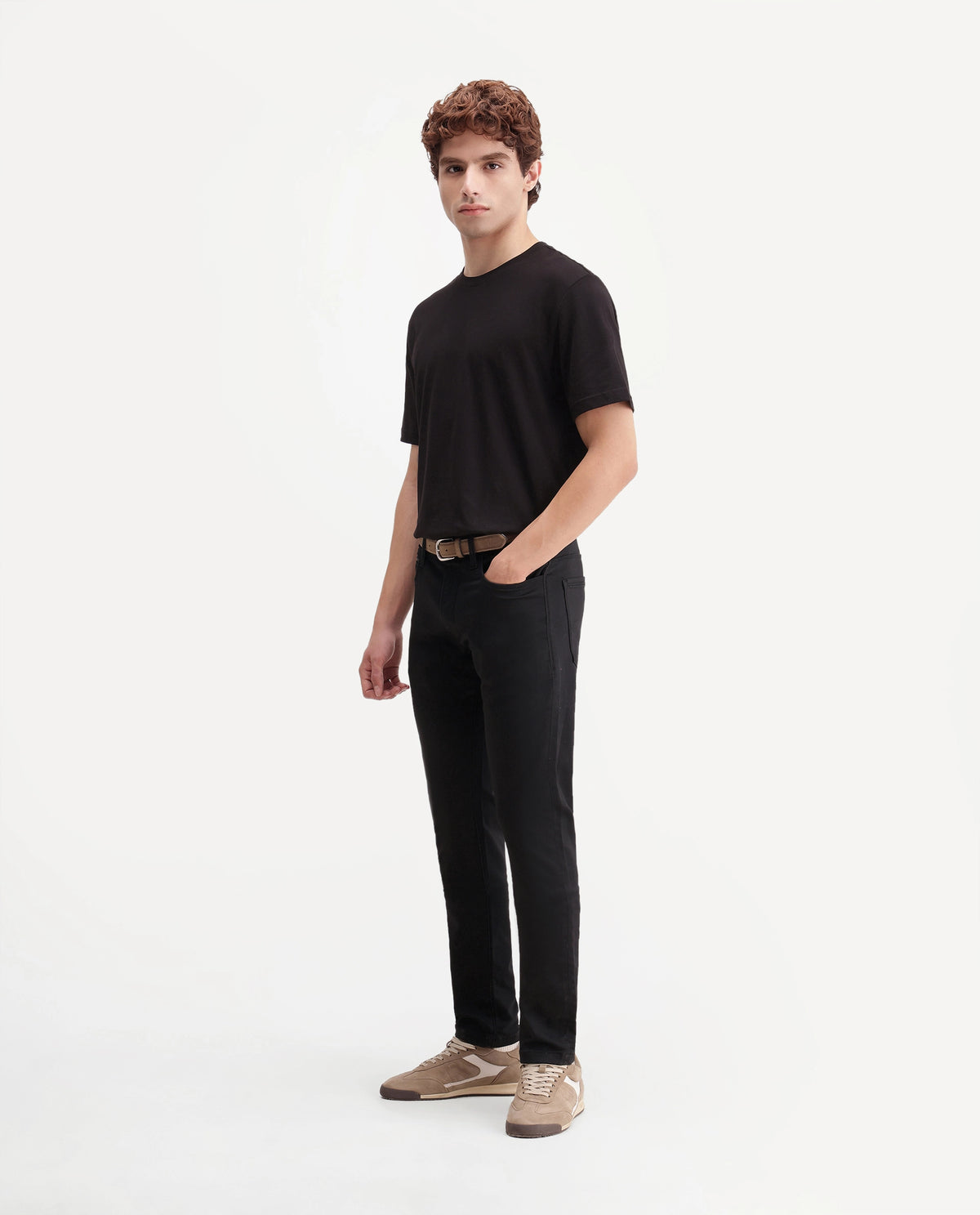 Rare Rabbit Men's Kor B Primary Black Cotton Blend Hawk Slim Plain Jeans
