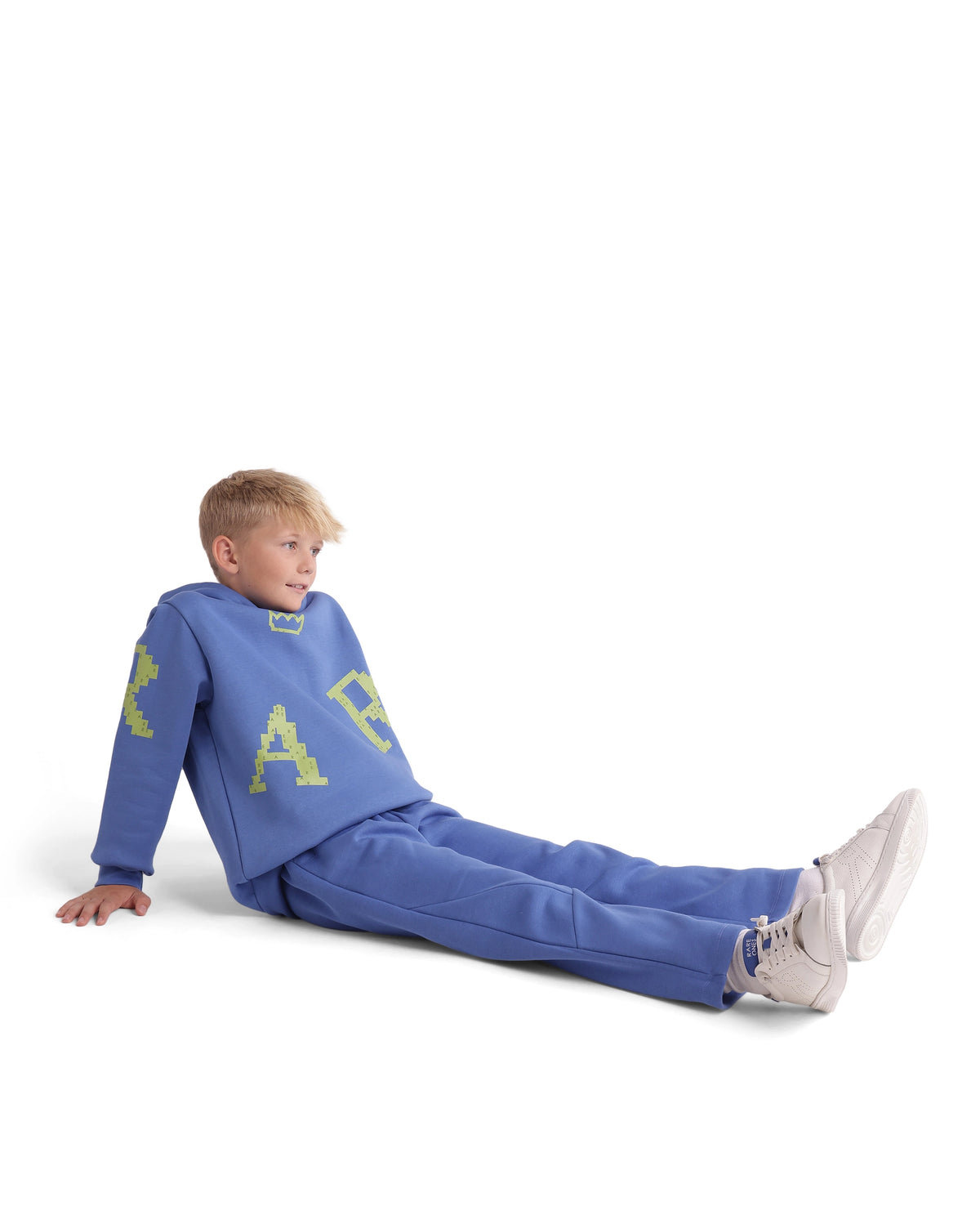 Rare Ones Kids Placo-B Light Purple Cotton Blend Fabric Drawstring Closure Jogger Fit Plain Track Pant