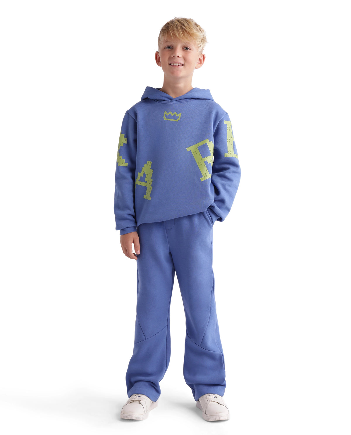 Rare Ones Kids Placo-B Light Purple Cotton Blend Fabric Drawstring Closure Jogger Fit Plain Track Pant