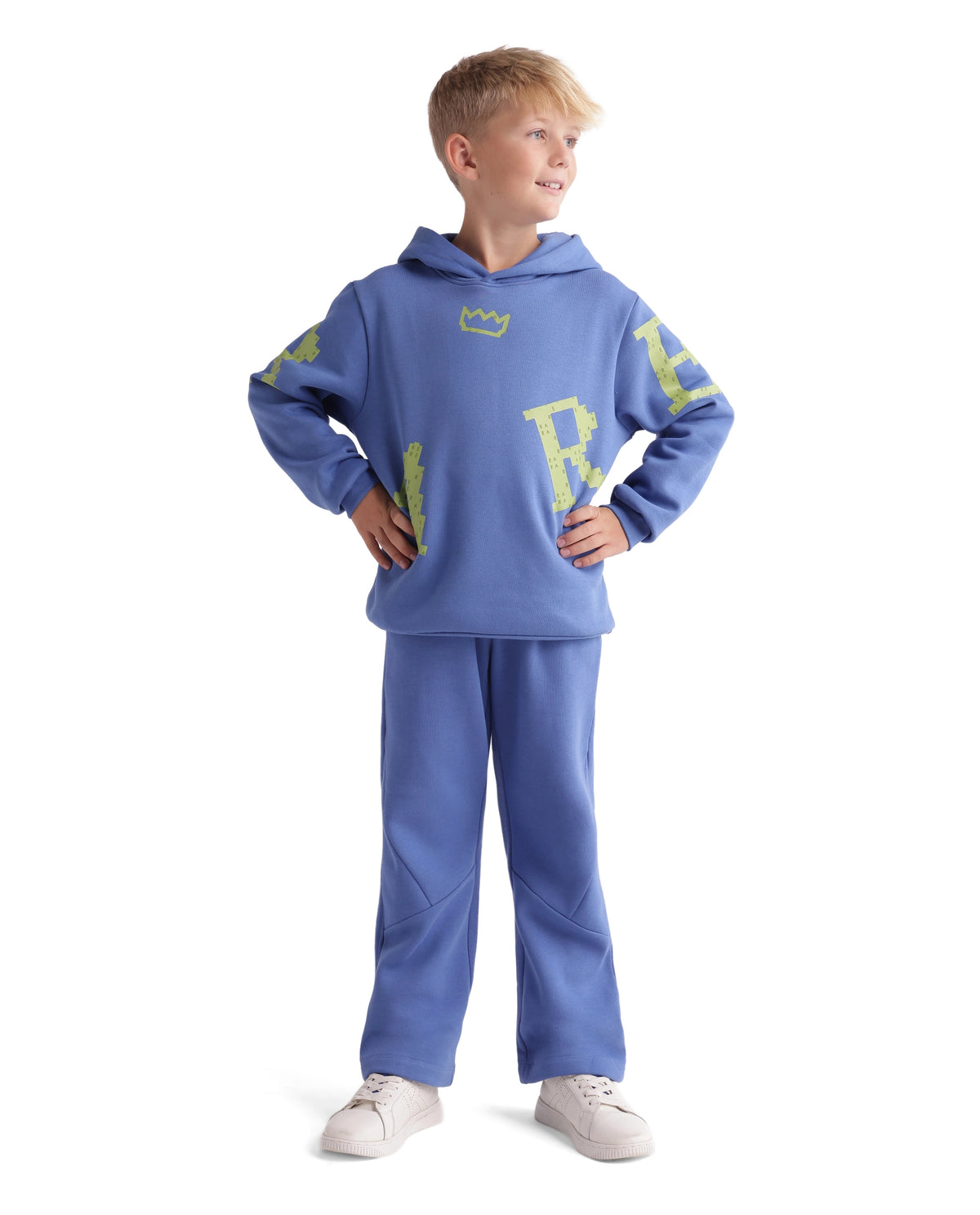 Rare Ones Kids Placo-B Light Purple Cotton Blend Fabric Drawstring Closure Jogger Fit Plain Track Pant