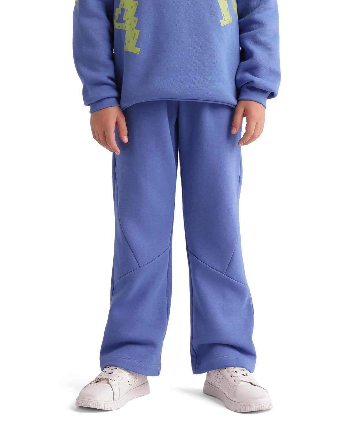 Rare Ones Kids Placo-B Light Purple Cotton Blend Fabric Drawstring Closure Jogger Fit Plain Track Pant