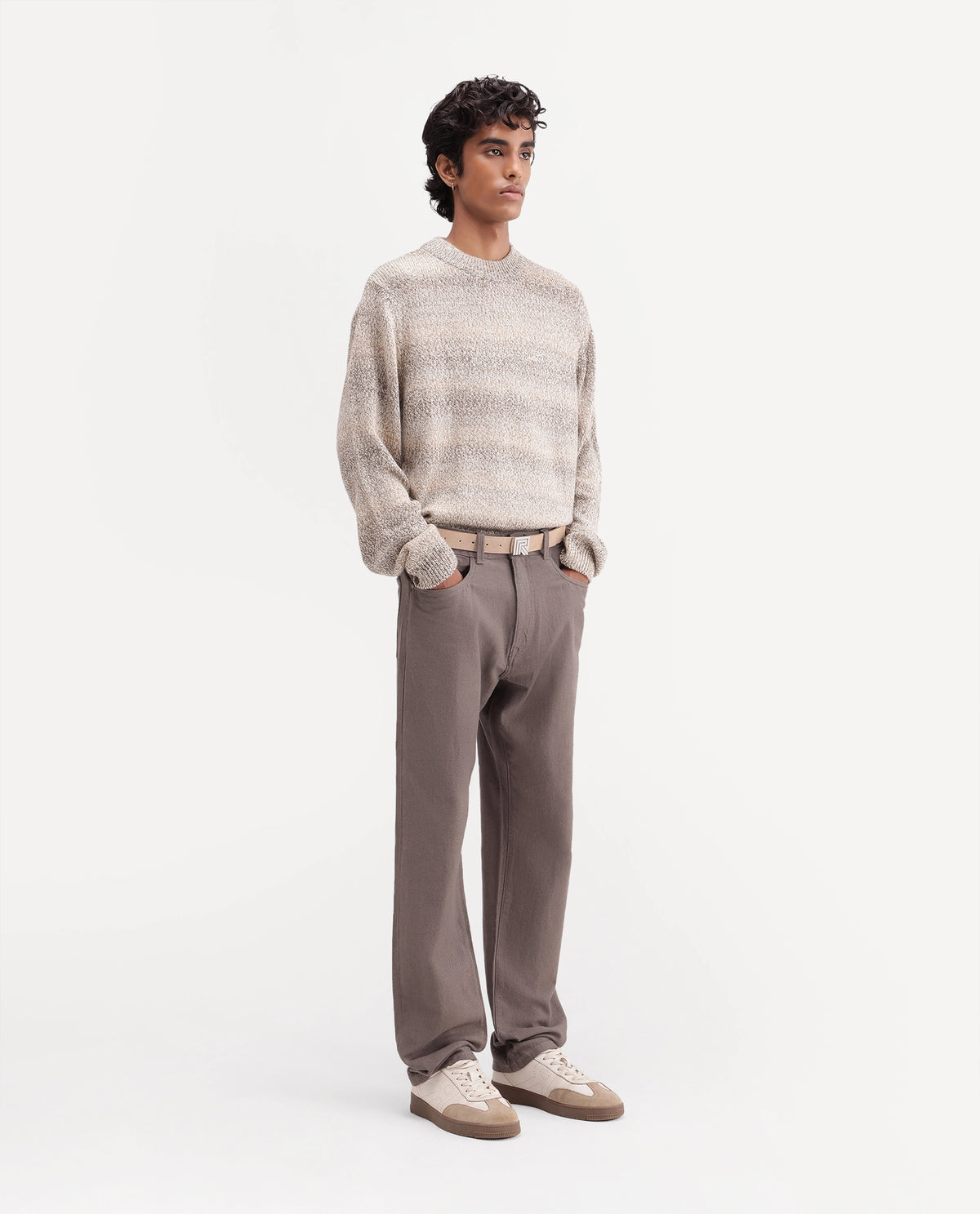 Rare Rabbit Men's Zola Dusky Olive Cotton Morris Regular Plain Jeans