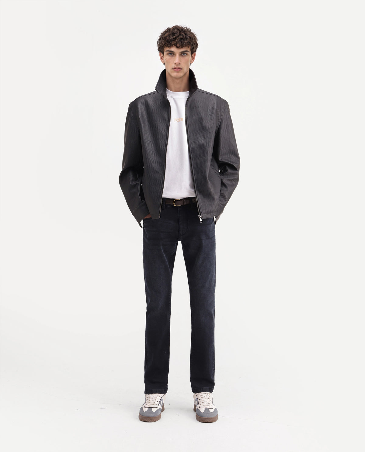 Rare Rabbit Men's Nila Dark Navy Cotton Blend Hawk Slim Plain Jeans