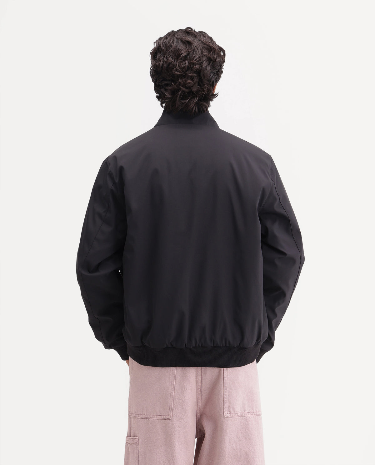 Rare Rabbit Men's Kimi Primary Black Polyester High Neck Regular Plain Jacket