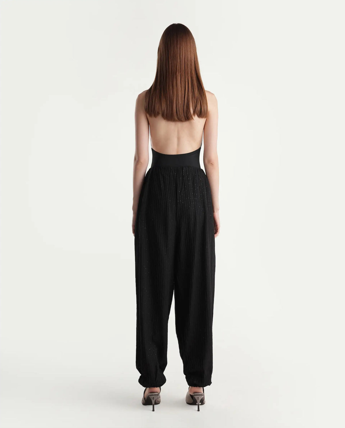 Rareism Womens Onfrad Black Viscose Blend Jogger Plain Trouser
