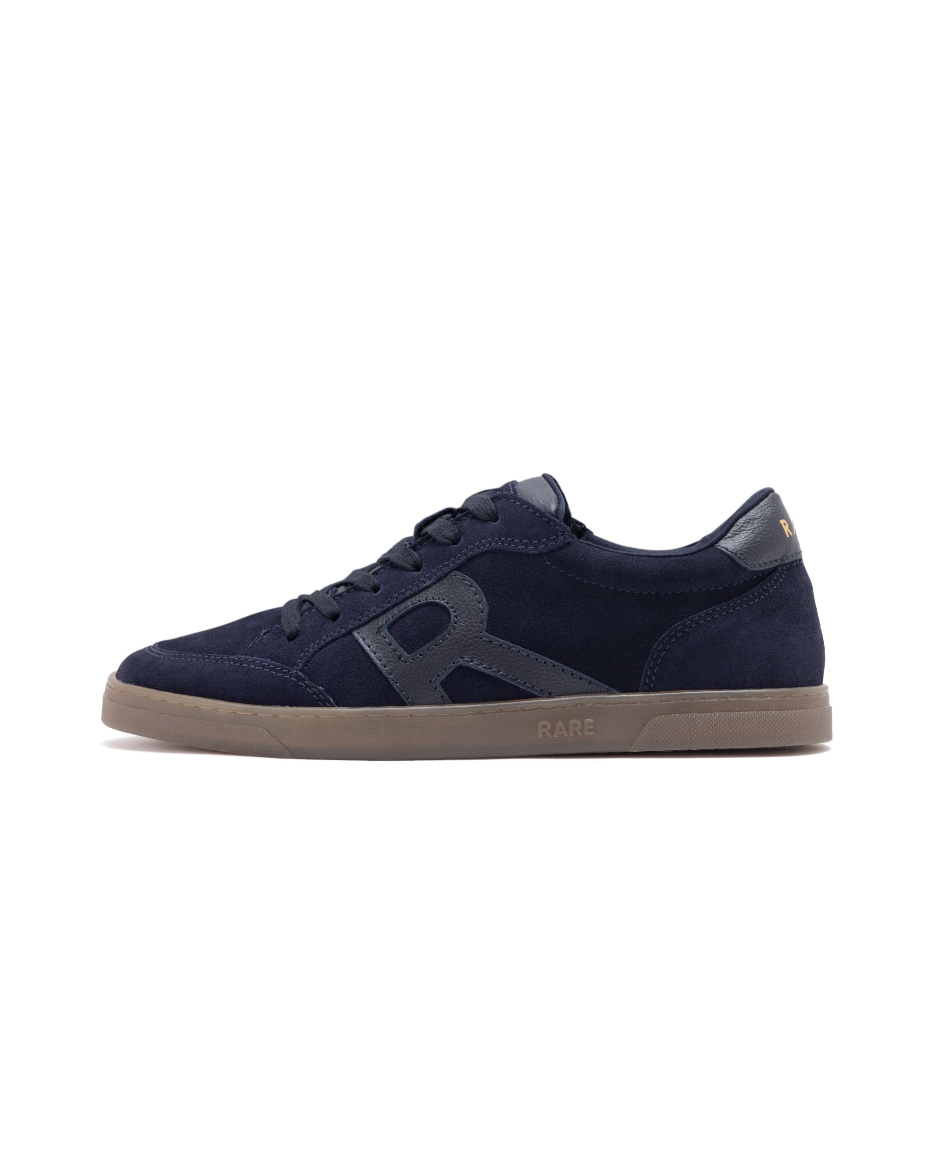 Rare Rabbit Men's Antares Blue Low-Top Lace Up Premium Suede With Genuine Leather Sneaker