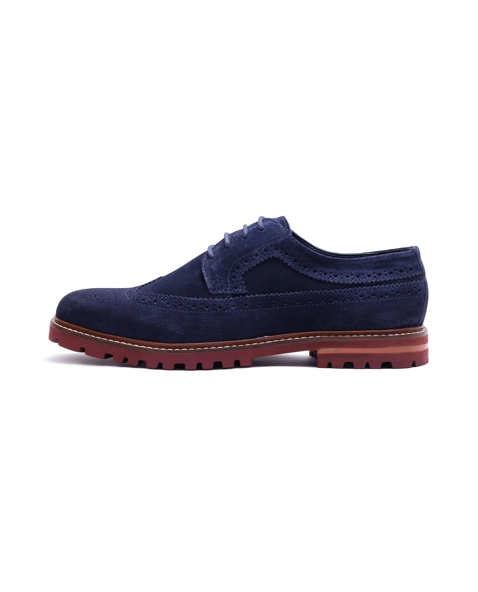 Rare Rabbit Men Brix Navy Suede Lace-Up Closure Shoes