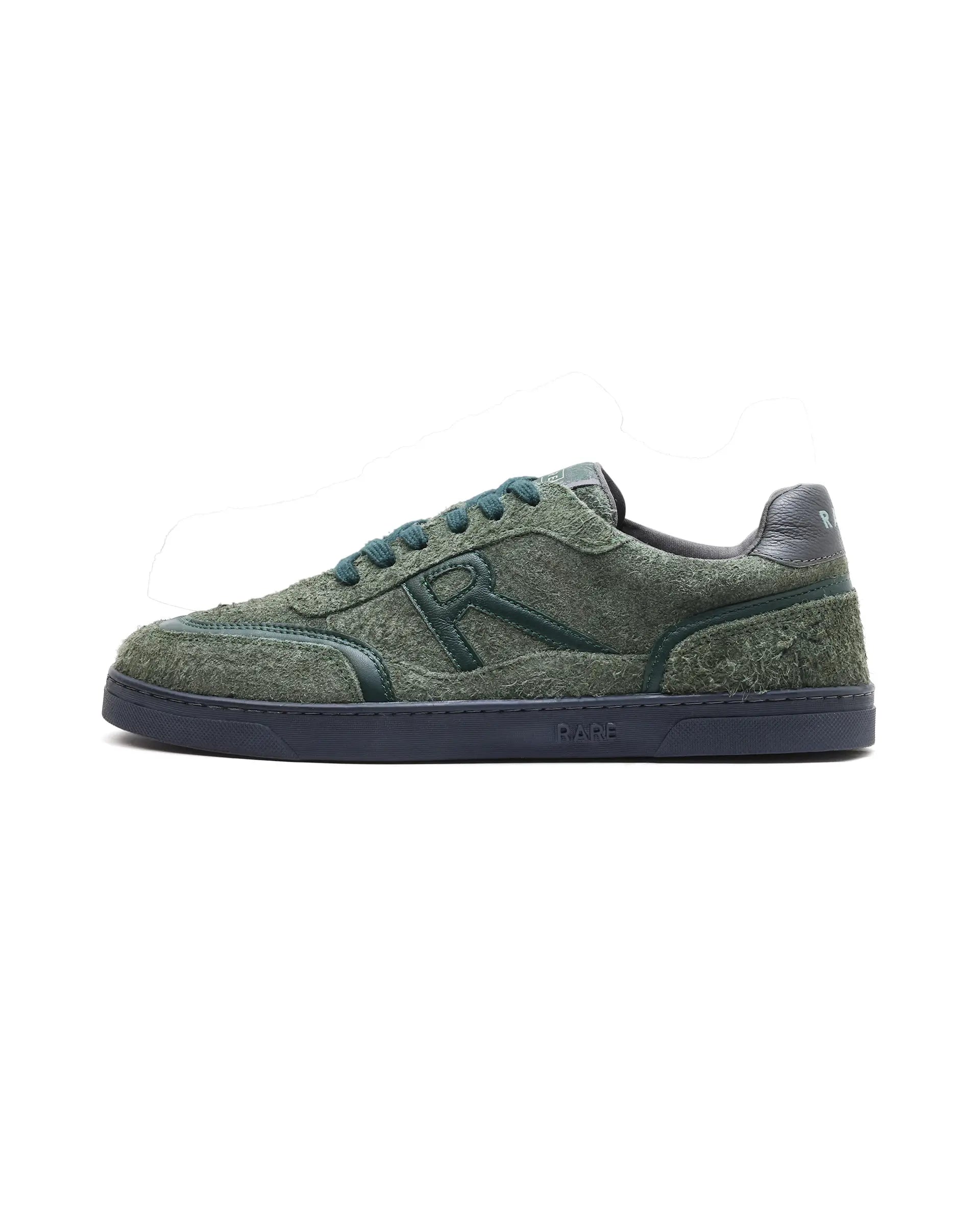 Rare Rabbit Men Orla Olive Lace-Up Closure Suede Sneaker