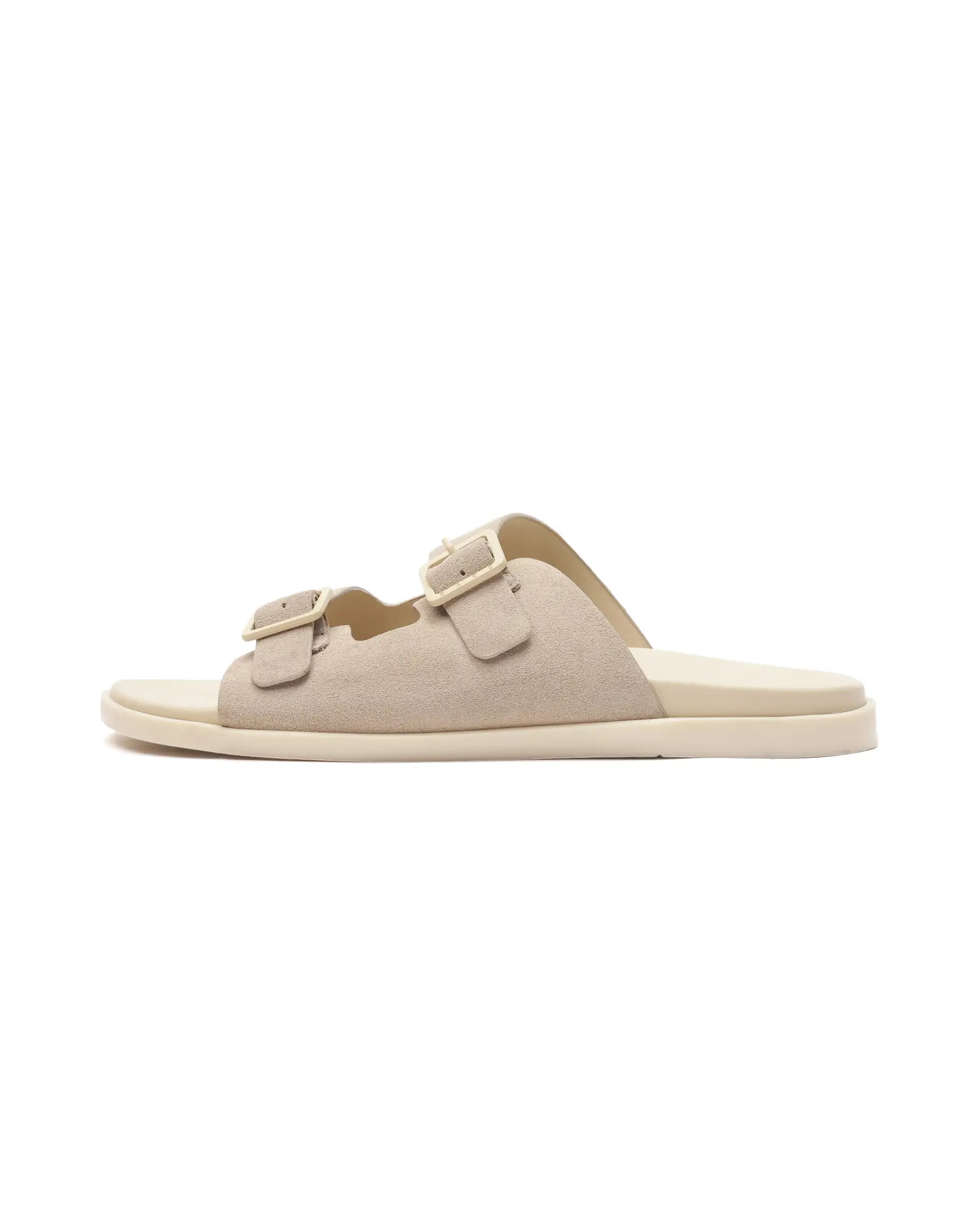 Rare Rabbit Men's Raro Beige Leather Slip-On Closure Sandal