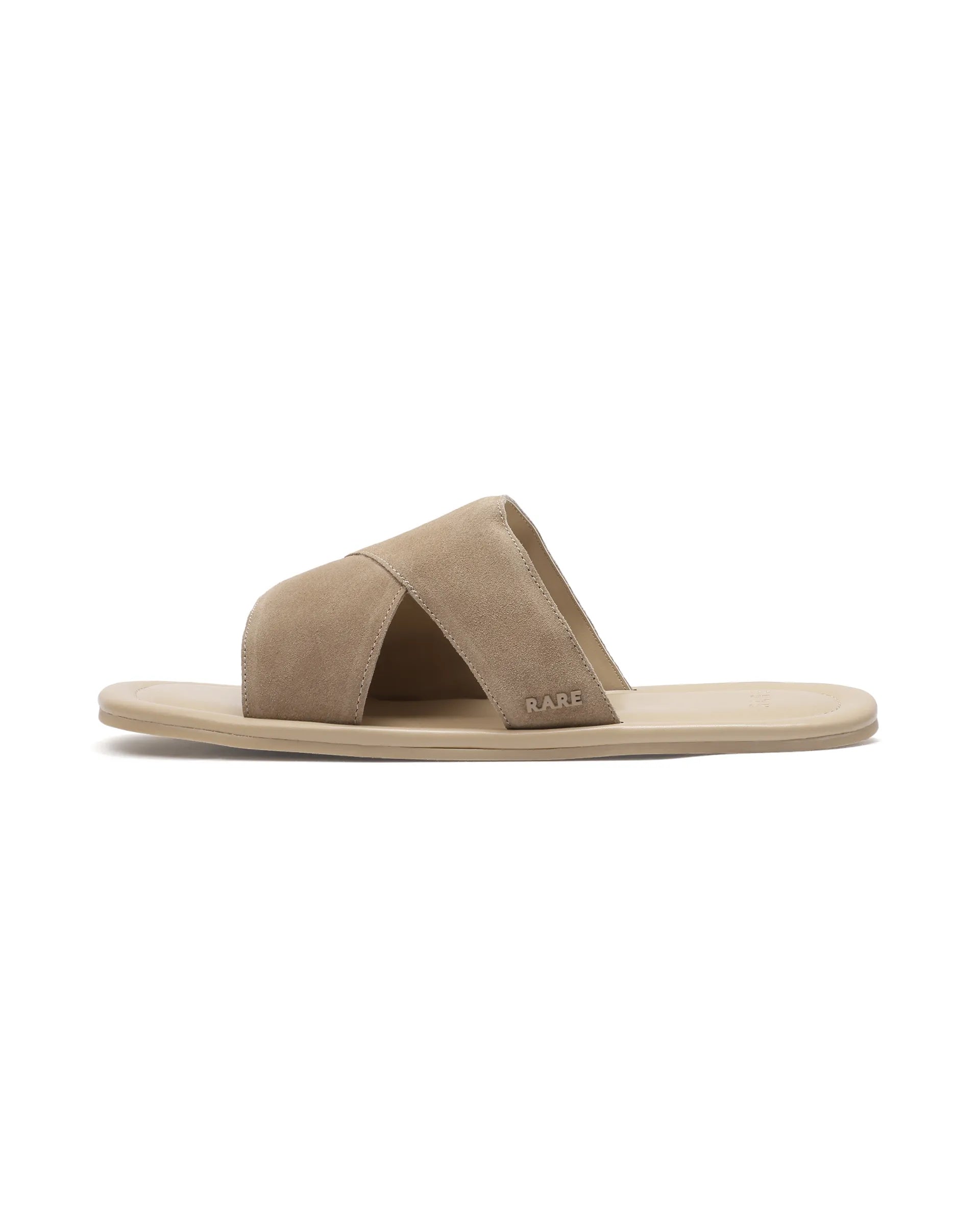 Rare Rabbit Men's Rho Sand Leather Slip-On Closure Sandal