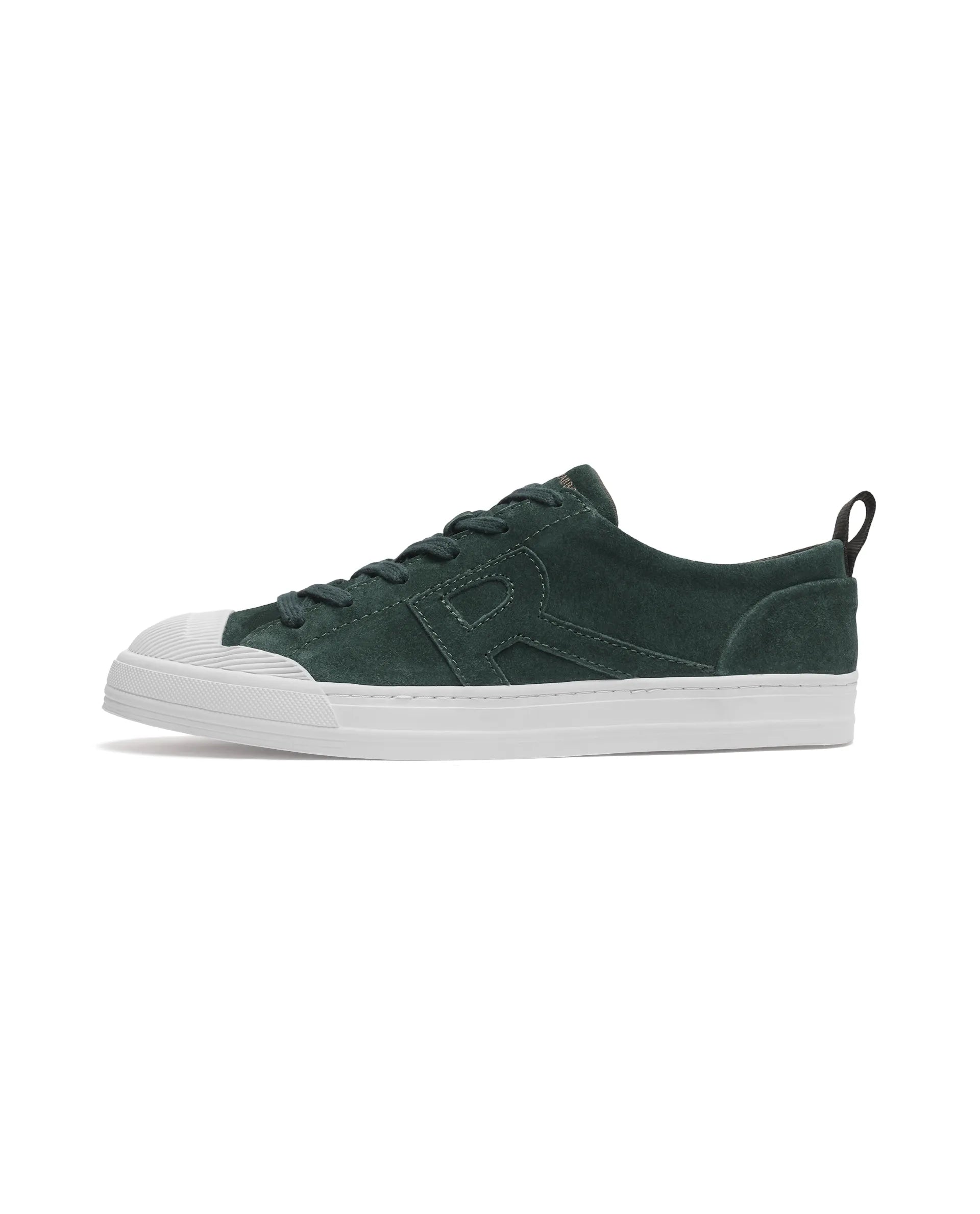 Rare Rabbit Men Sauron Green Round Toe Premium Suede Lace Up Low Top Sneaker Shoes