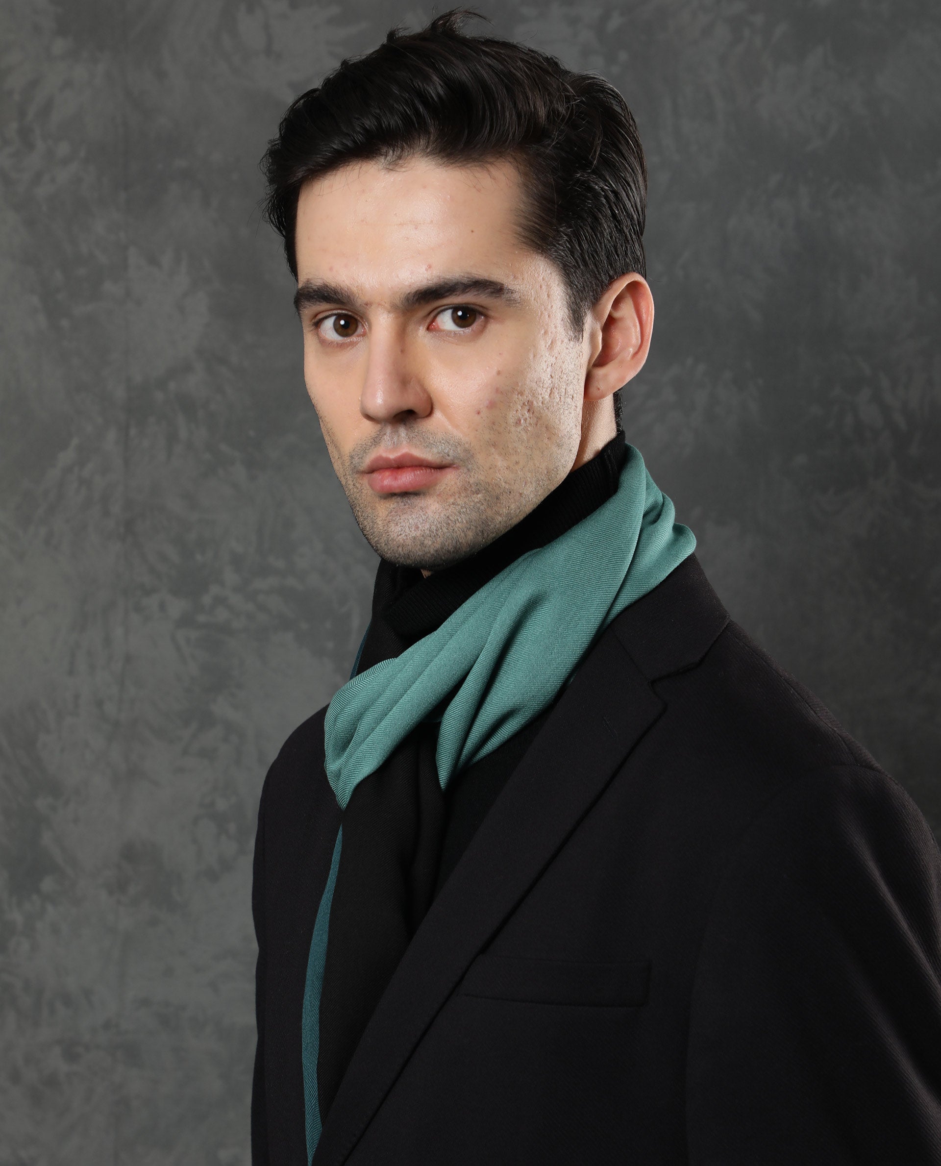 Rare Rabbit Men's Breom Green Ombre Scarf