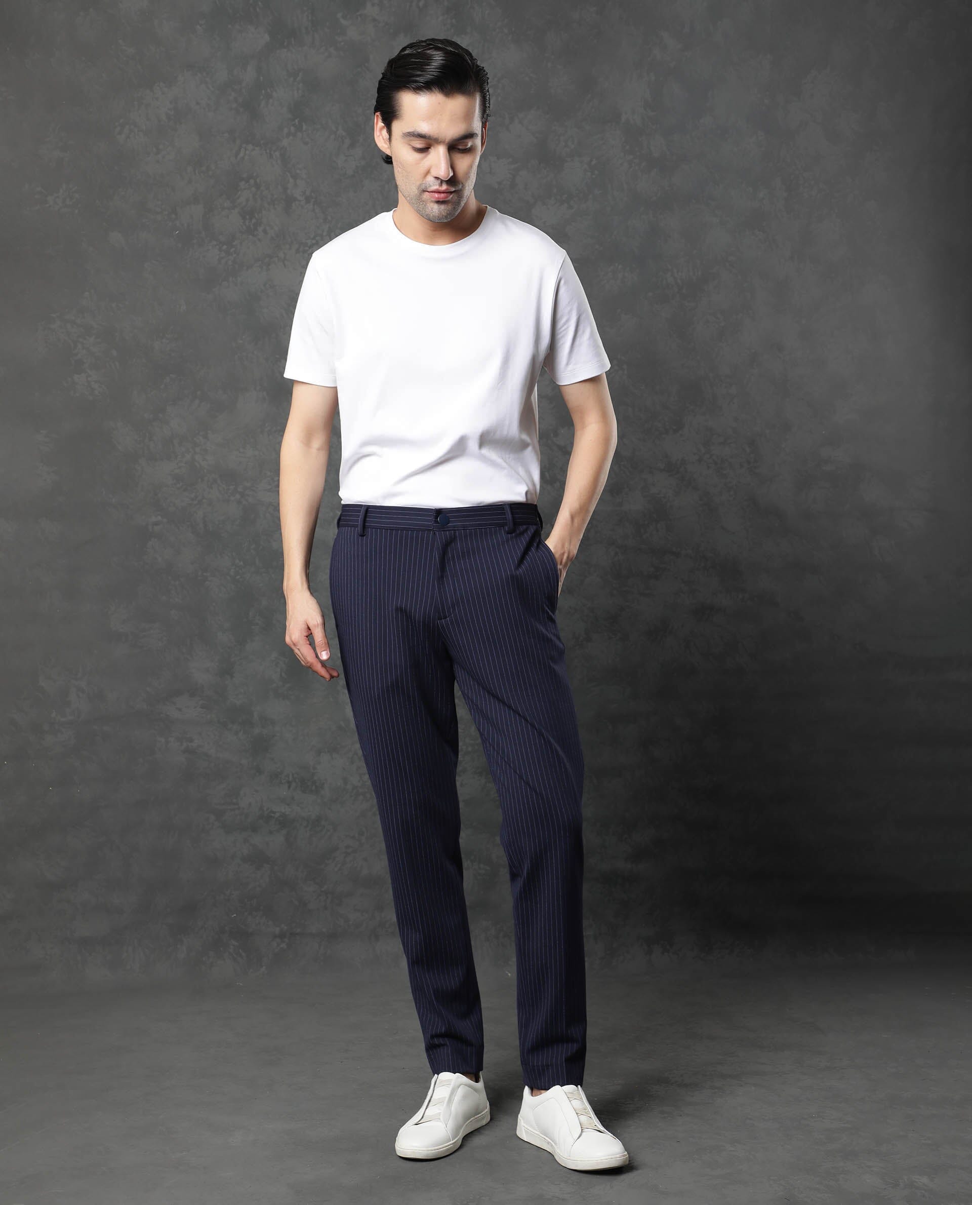 Rare Rabbit Men's Gis White Cotton Fabric Crew Neck Half Sleeves Regular Fit Solid T-Shirt