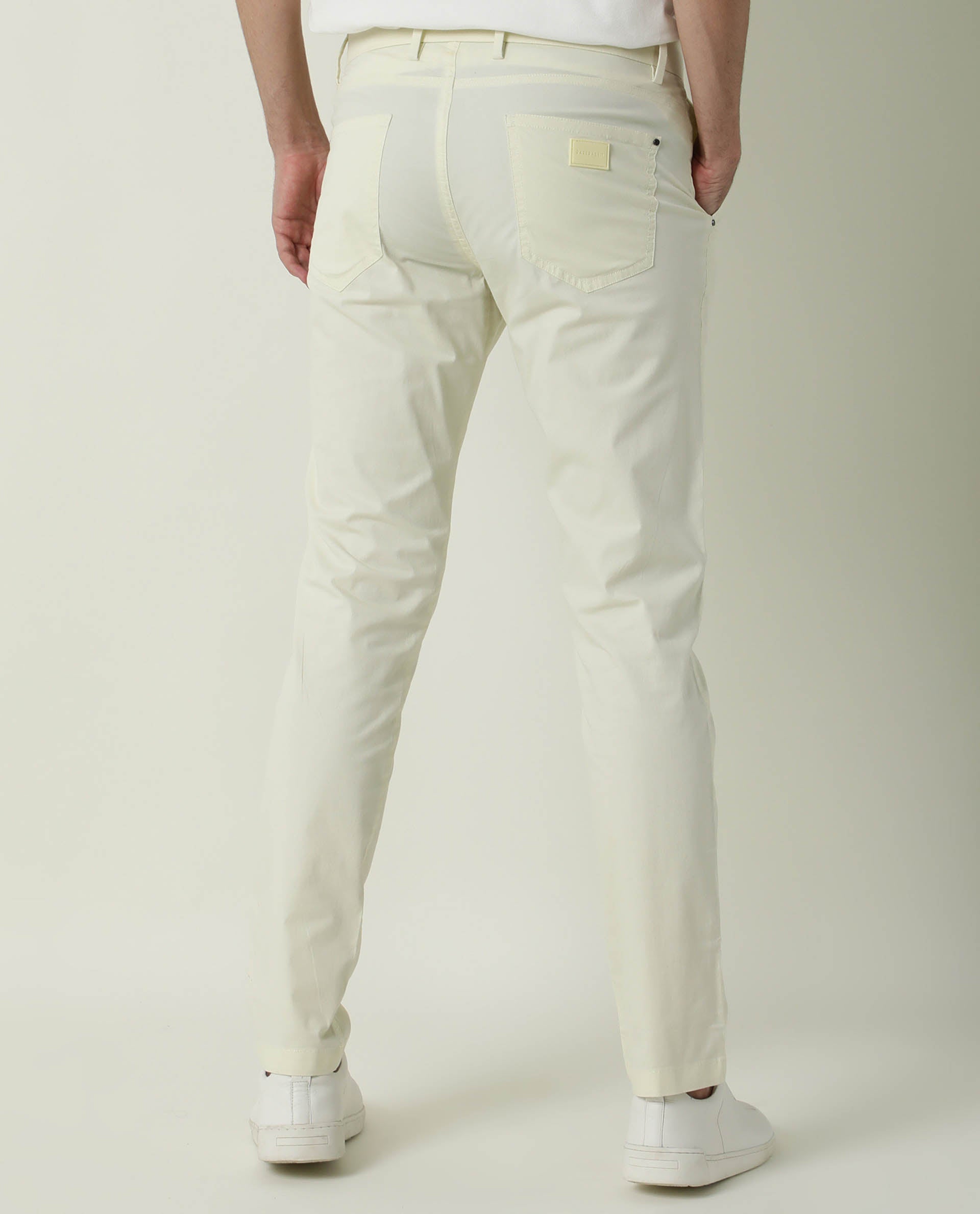 Rare Rabbit Men's Popins Flouroscent Green Solid Mid-Rise Slim Fit Trouser