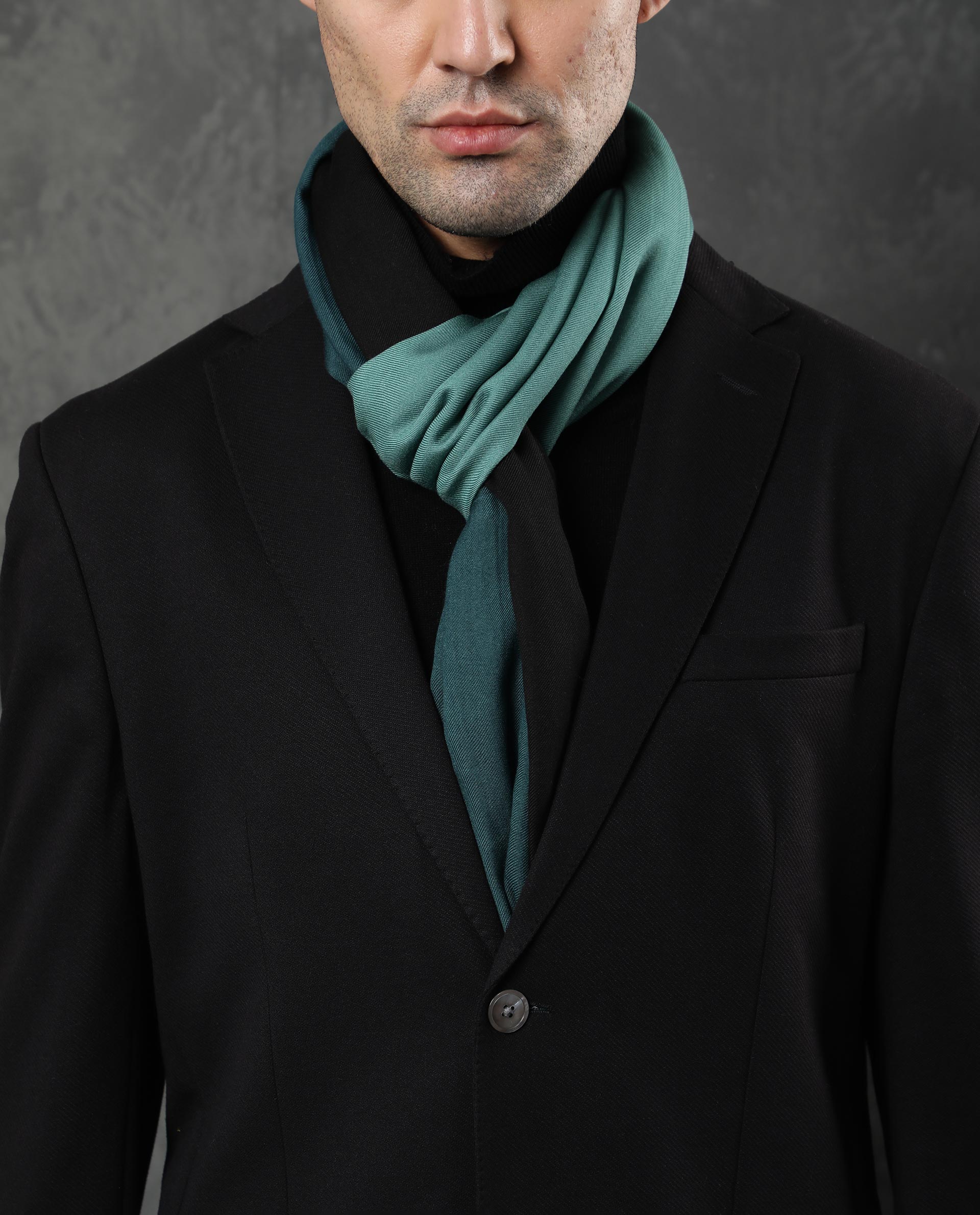 Rare Rabbit Men's Breom Green Ombre Scarf