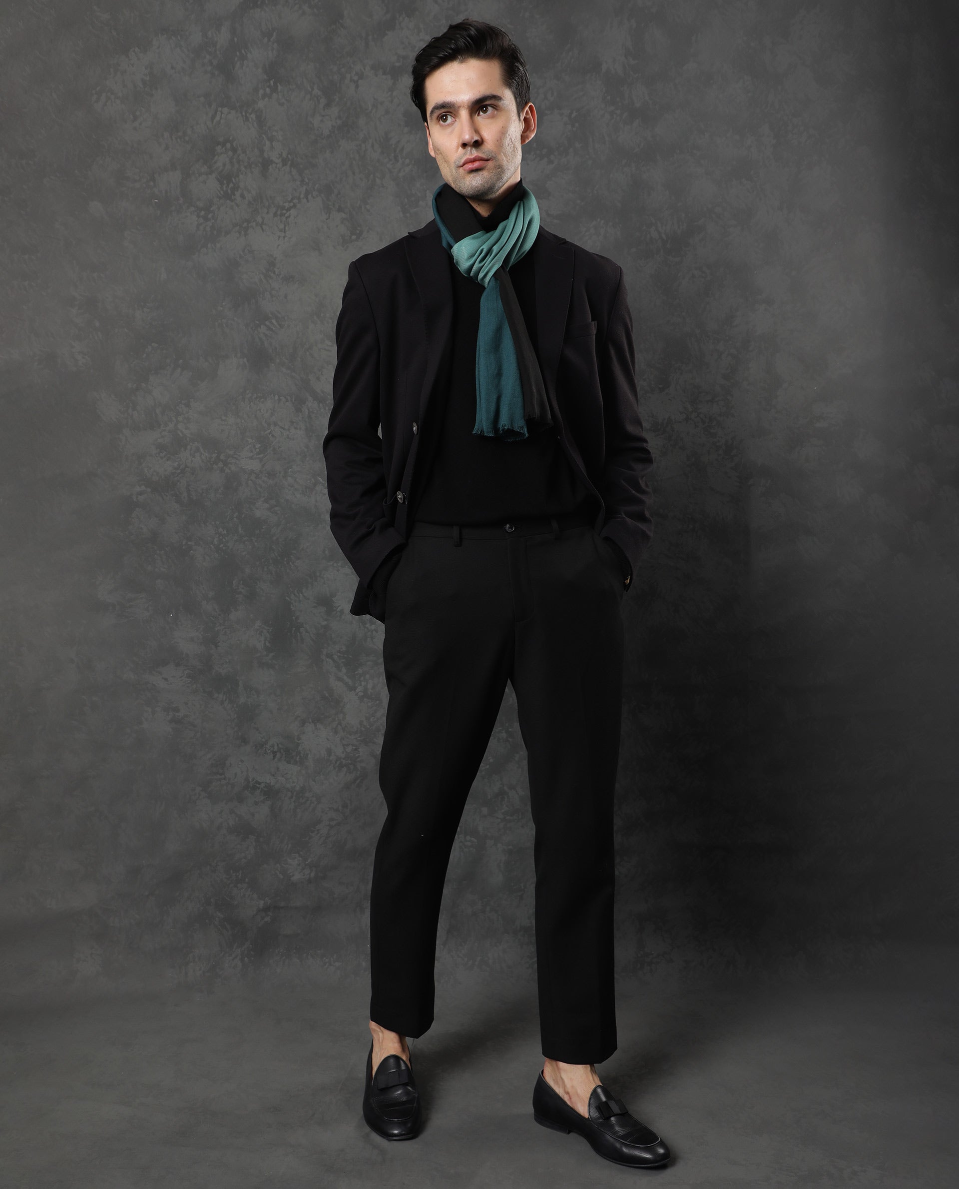 Rare Rabbit Men's Breom Green Ombre Scarf