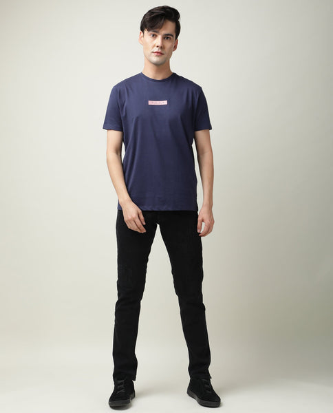 Blue t on sale shirt black jeans